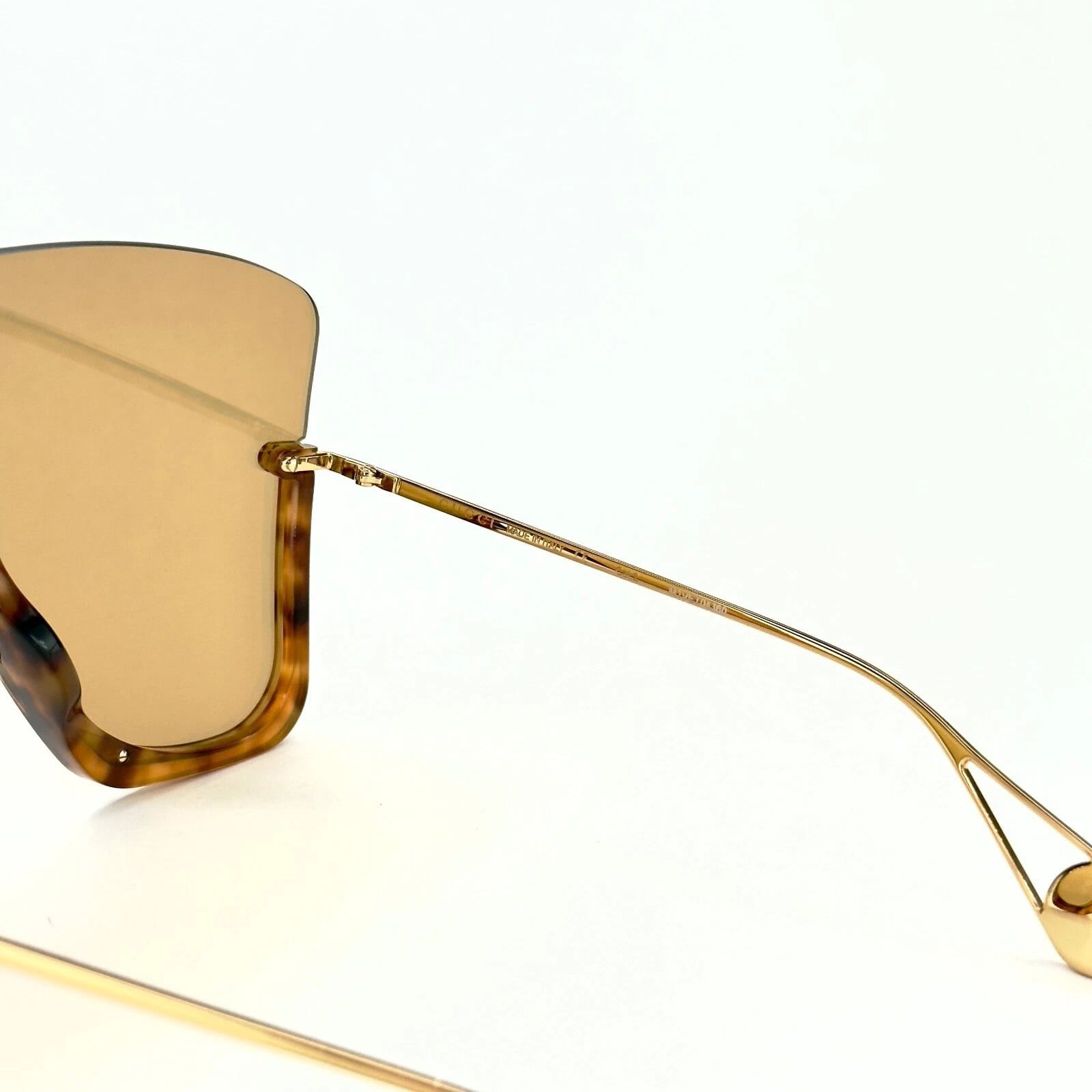 Gucci GUCCI GG0540S STAR 0540 Blonde Mirrored Sunglasses 003 Size ONE SIZE - 4 Thumbnail