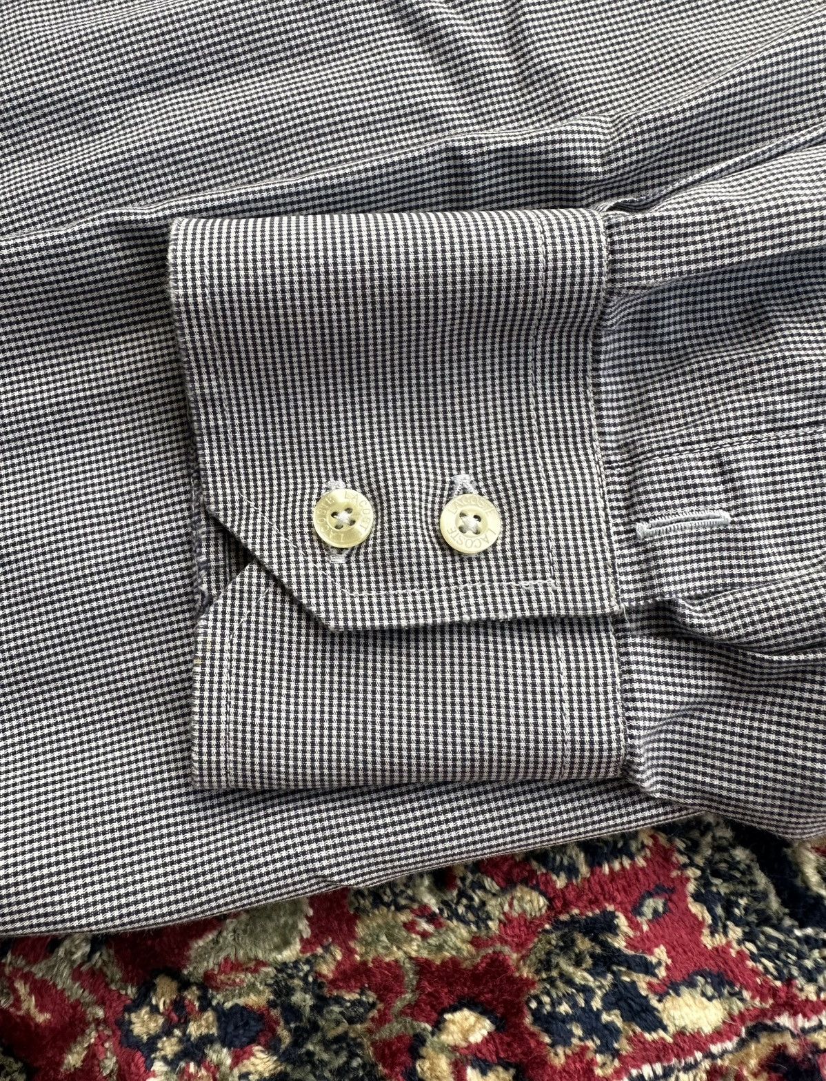 Lacoste Summer Grey/Blue Lacoste Shirt Size 45 Size US XL / EU 56 / 4 - 7 Thumbnail