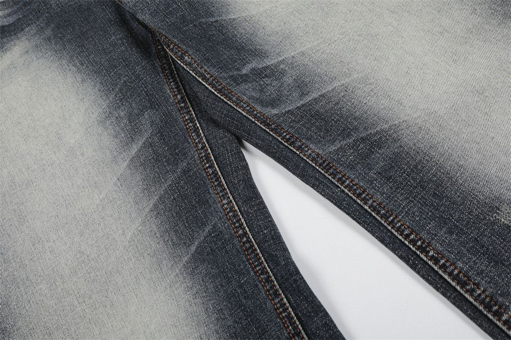 Japanese Brand Men's Street-Style Color-Block Distressed Casual Jeans Size US 32 / EU 48 - 4 Thumbnail