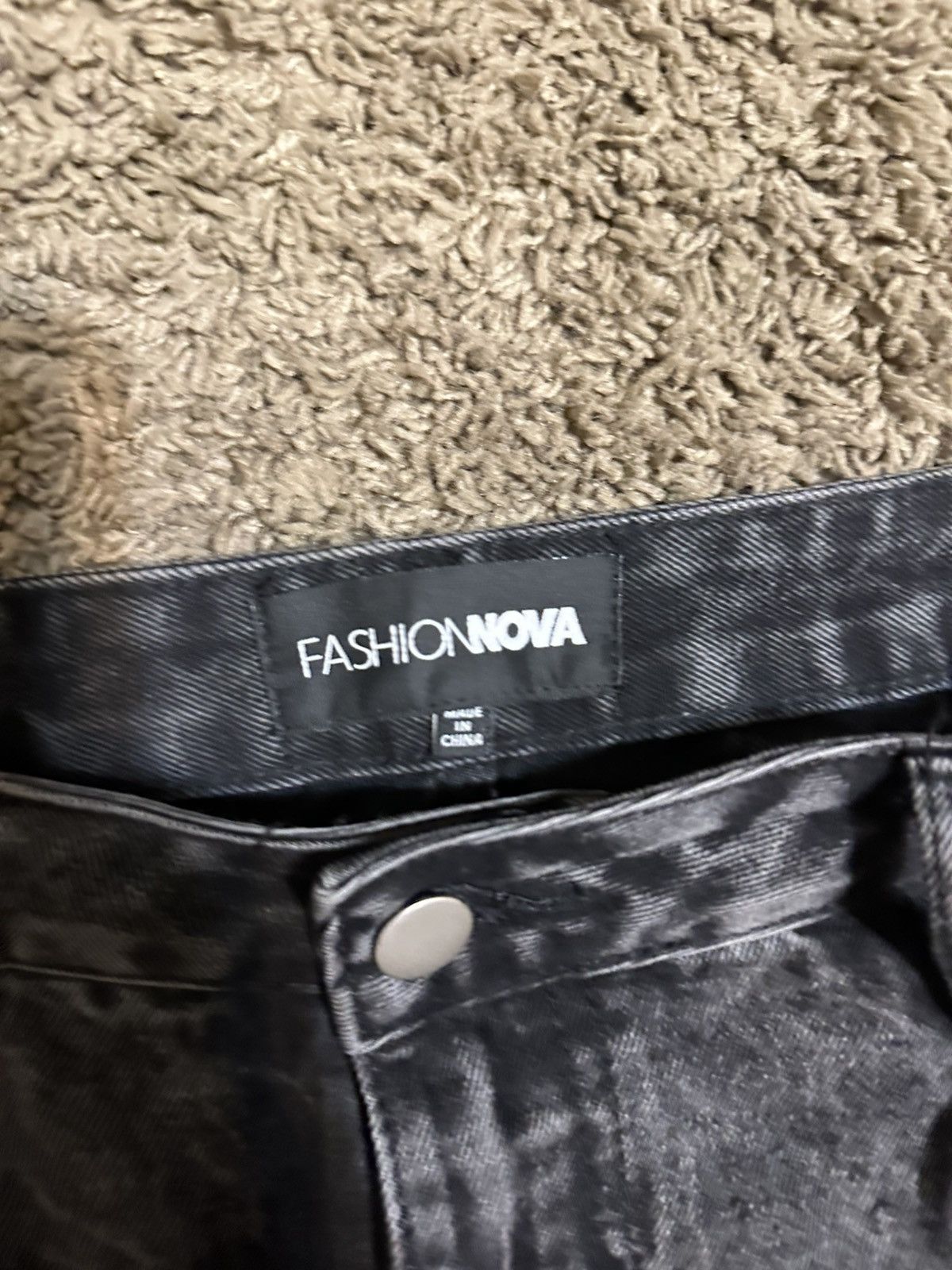 Fashion Nova Vintage Fashion Nova “triple black” baggy jeans 00s size 12 Size 36" / US 14 / IT 50 - 4 Thumbnail