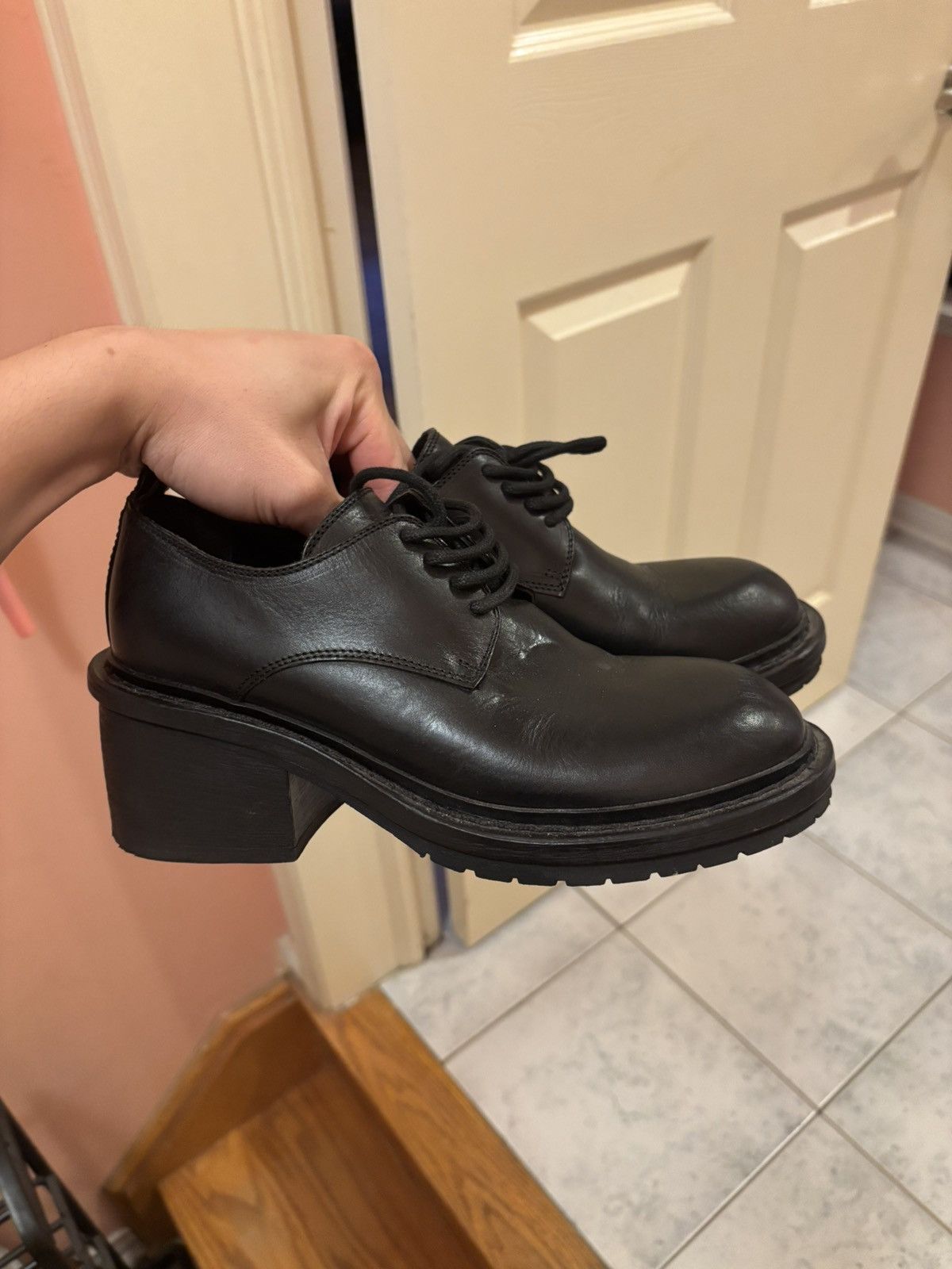 Ann Demeulemeester ANN DEMEULEMEESTER HEELED OXFORD DERBY Size US 7 / IT 37 - 1 Thumbnail