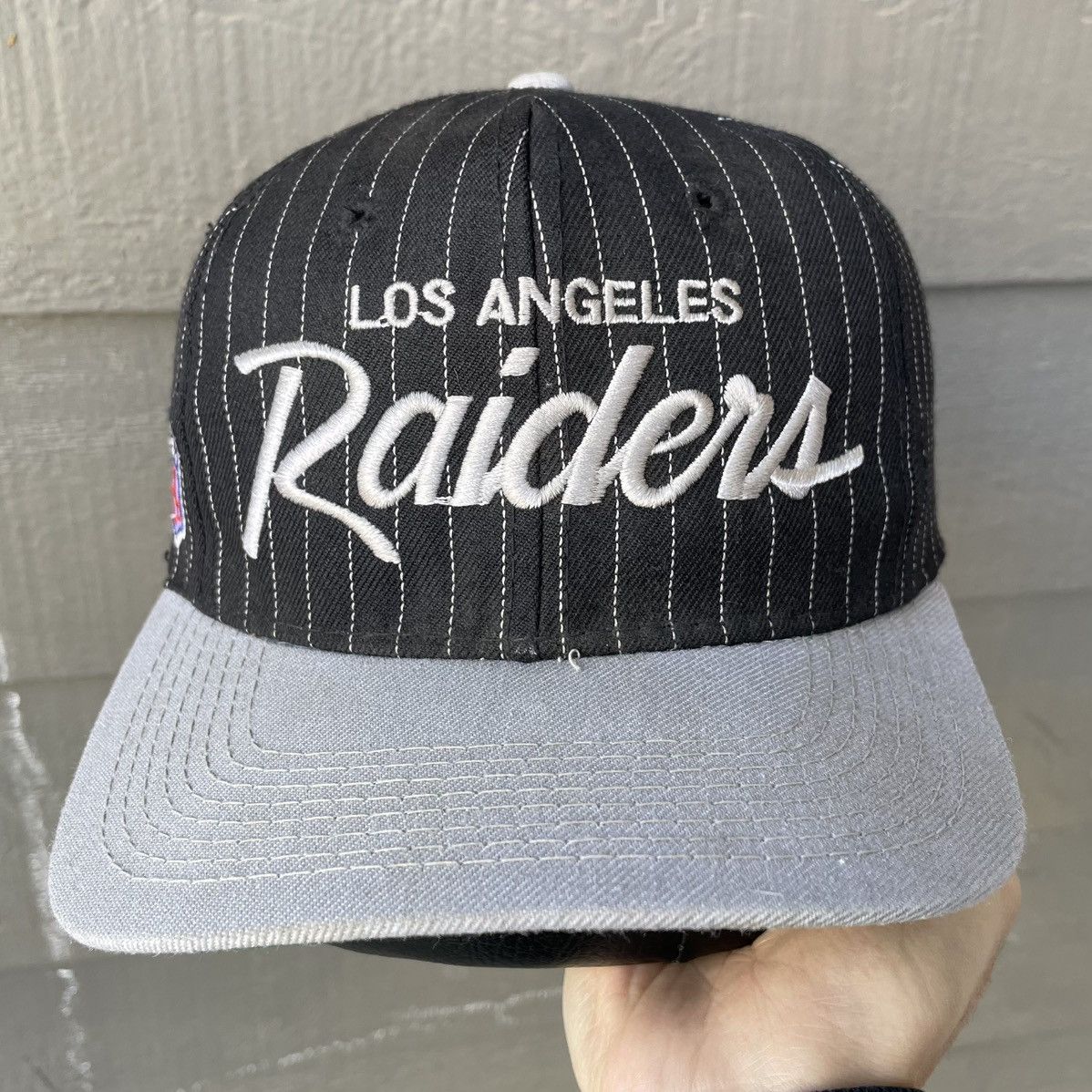 Sports Specialties Vintage Los Angeles Raiders Sports Specialties Script Hat Size ONE SIZE - 1 Thumbnail
