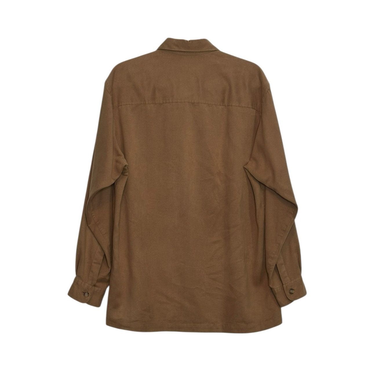 Liz Claiborne Claiborne brown long sleeves worker shirt size medium Size US L / EU 52-54 / 3 - 4 Thumbnail