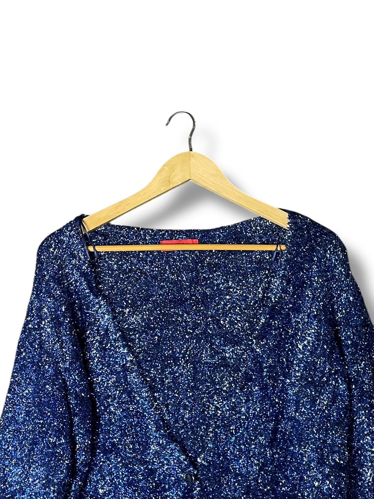 Designer × MAX&Co. × Vintage Max & Co Shiny Cardigan (53) Size M / US 6-8 / IT 42-44 - 2 Thumbnail