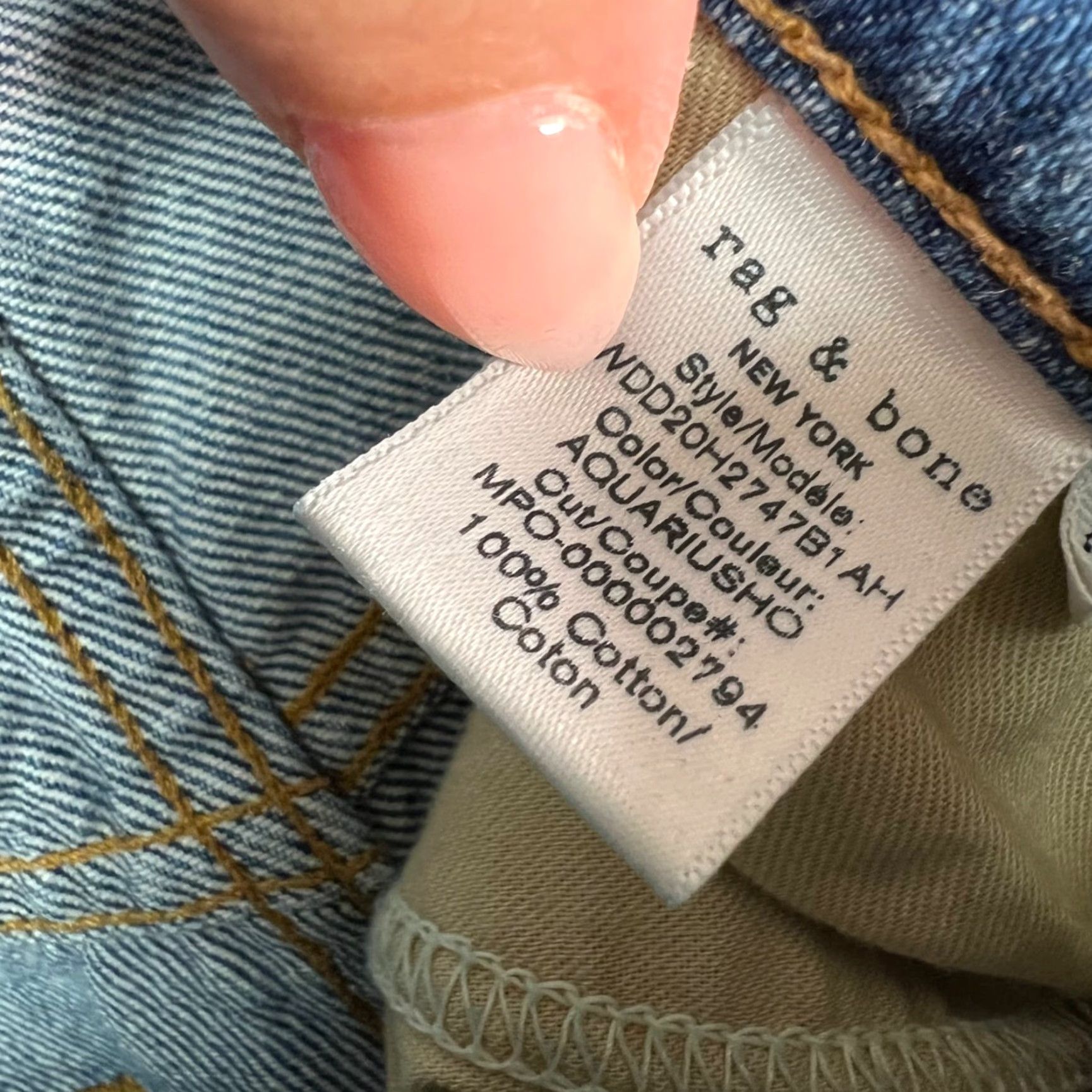 Rag & Bone Rag & Bone Womens 25 Maya High-Rise Ankle Slim Jeans Distressed Denim Blue 5-Pocket Jeans Slim Womens 25in Inseam 26in Regular Size Type Mens? Size 42" / US 20 - 5 Thumbnail