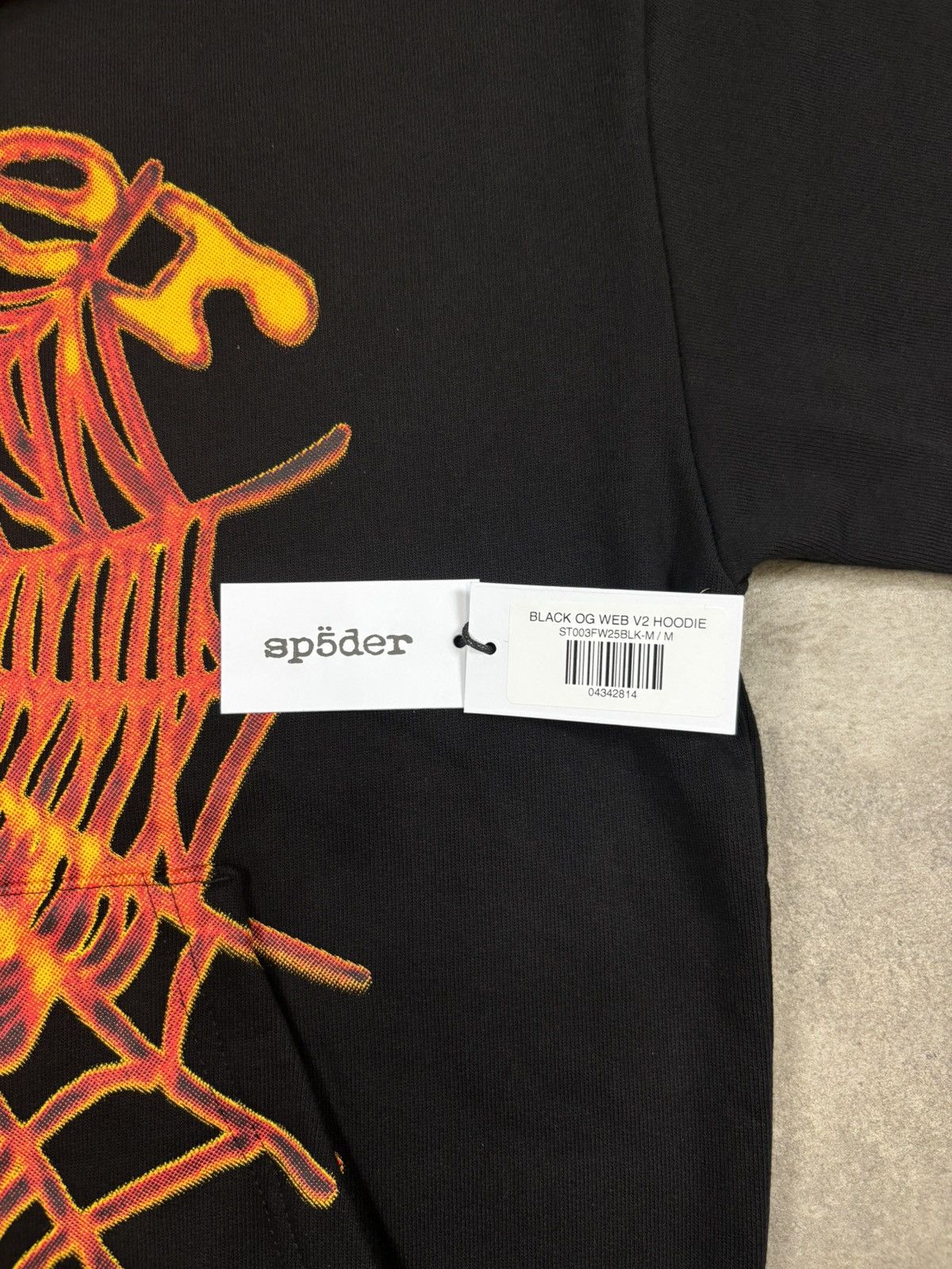 Sp5der Sp5der OG Web V2 Hoodie, Black Size US M / EU 48-50 / 2 - 6 Thumbnail