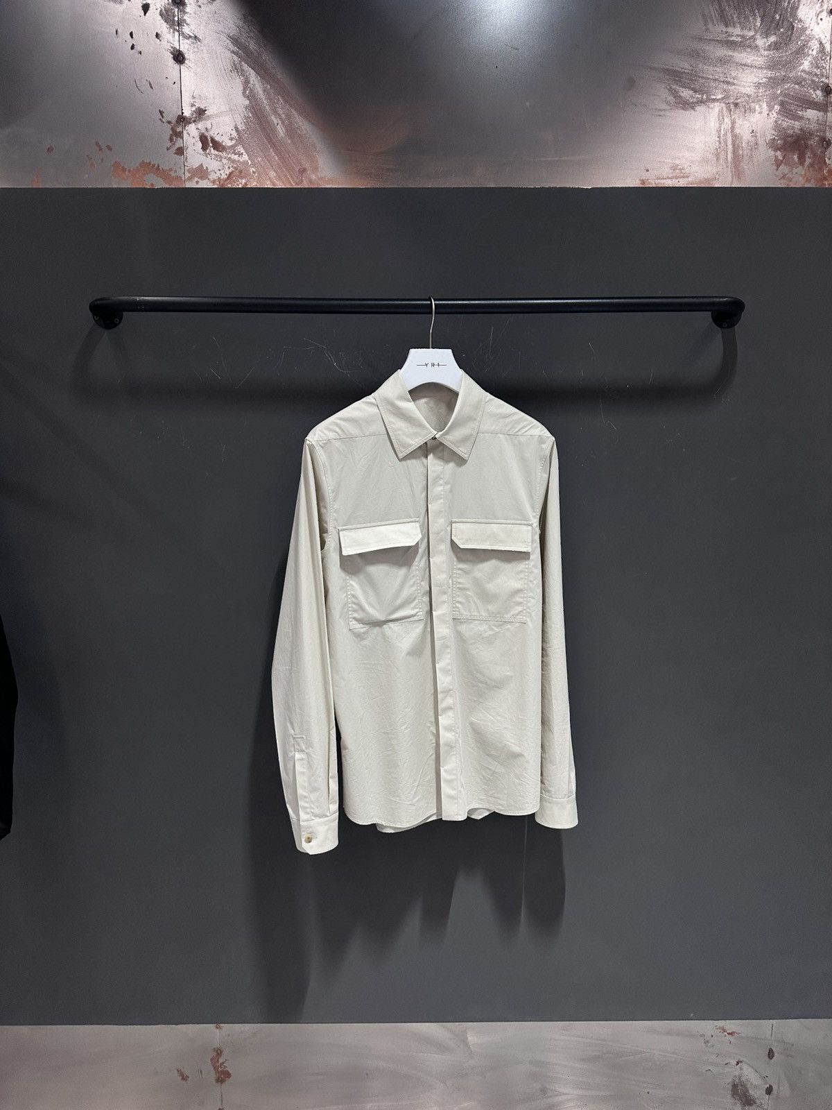 Rick Owens Rick Owens Hollywood Work shirt milk Size US M / EU 48-50 / 2 - 1 Thumbnail