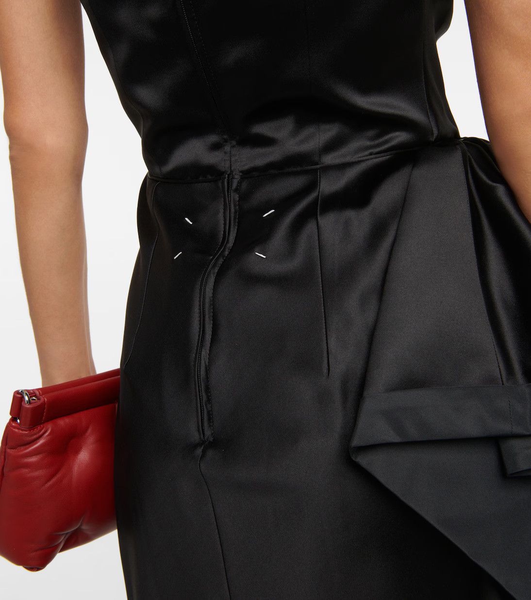 Maison Margiela o1y0625 Midi Dress in Black Size M / US 6-8 / IT 42-44 - 3 Thumbnail