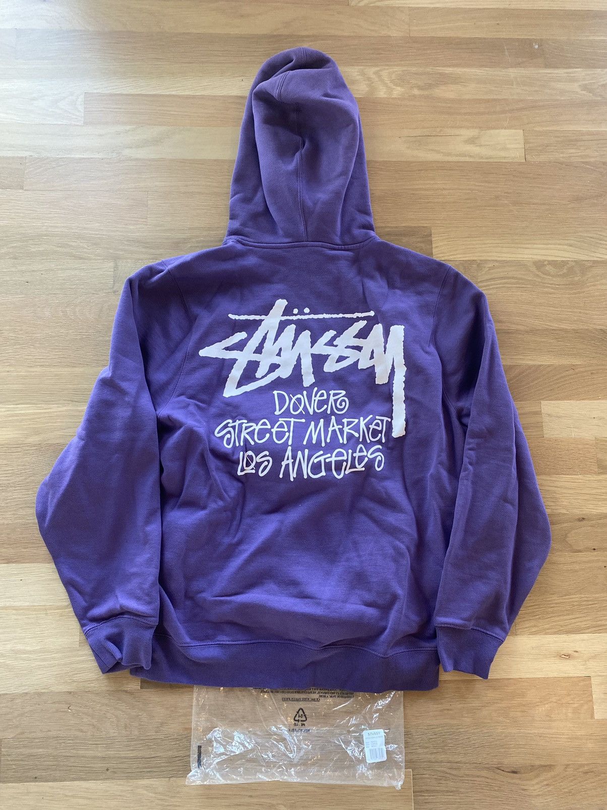 image of Dover Street Market Dsm Stock La Los Angeles Hoodie in Purple, Men's (Size Small)