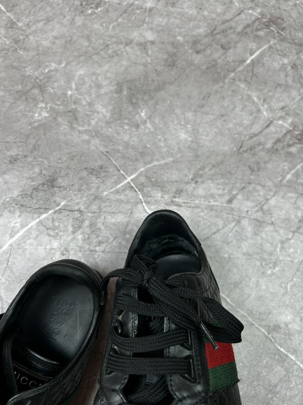 Gucci Gucci monogram leather sneakers Size US 8 / EU 41 - 23 Thumbnail