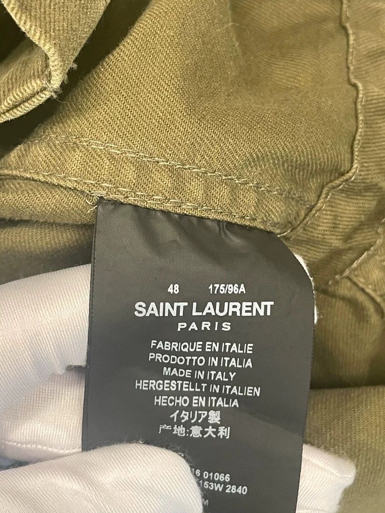 Yves Saint Laurent Saint Laurent Army green cotton midi jacket 2502-Nextarrow Size US M / EU 48-50 / 2 - 5 Thumbnail