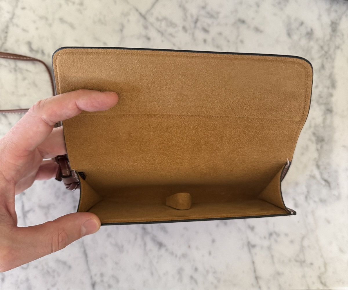 Celine × Hedi Slimane CELINE LEATHER TRIOMPHE SUNGLASSES CASE Size ONE SIZE - 3 Thumbnail