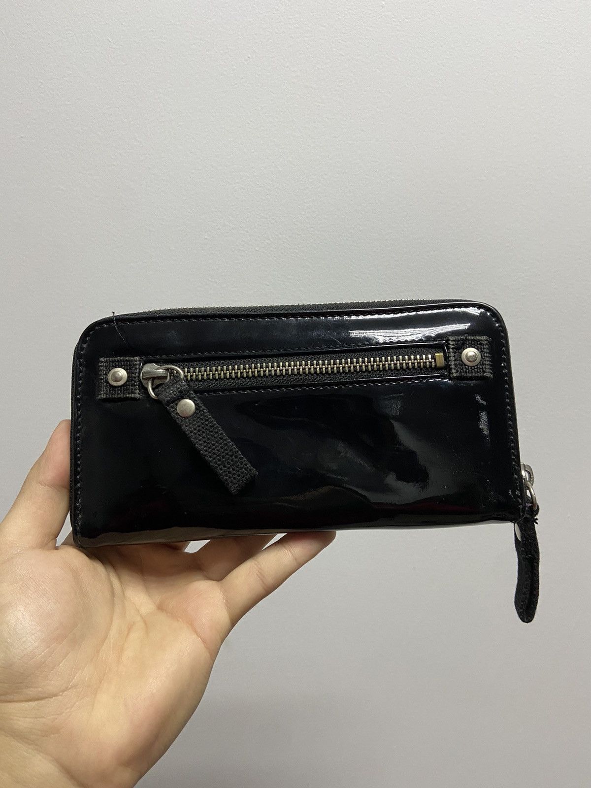 Japanese Brand × Vintage George Gina Lucy wallet Lacquering small logo vintage zip Size ONE SIZE - 3 Thumbnail
