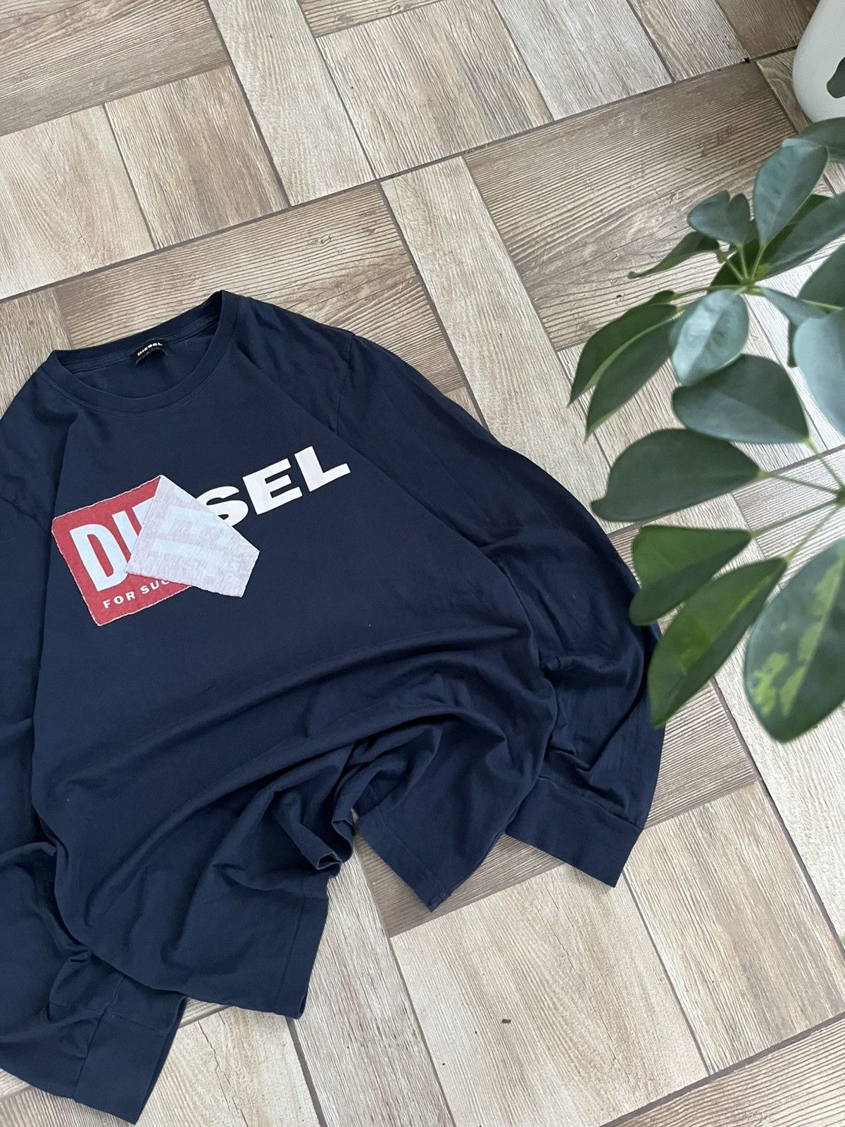 Diesel Vintage Diesel Sweater Big Log 90 Striped Avantgarde Y2K Size US M / EU 48-50 / 2 - 3 Thumbnail