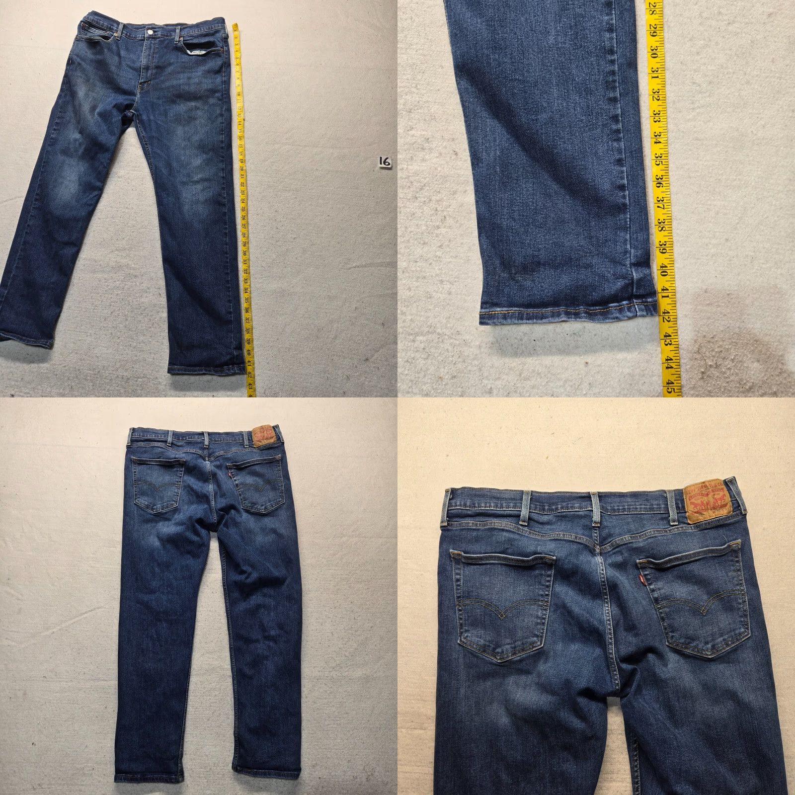 Levi's Levi's 502 Jeans Blue Mid Rise Regular Fit 40X32 Denim Pants Men Adult Size US 40 / EU 56 - 8 Thumbnail