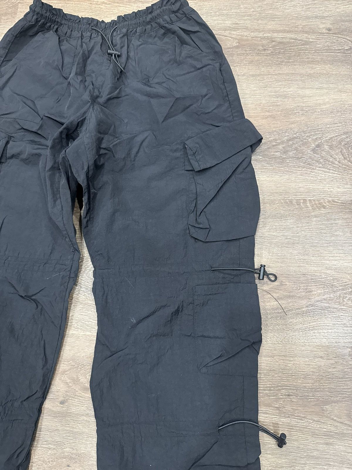 Hi Tec Black Techwear Cargo Pants w/ Adjustable Drawstrings Size US 30 / EU 46 - 4 Thumbnail
