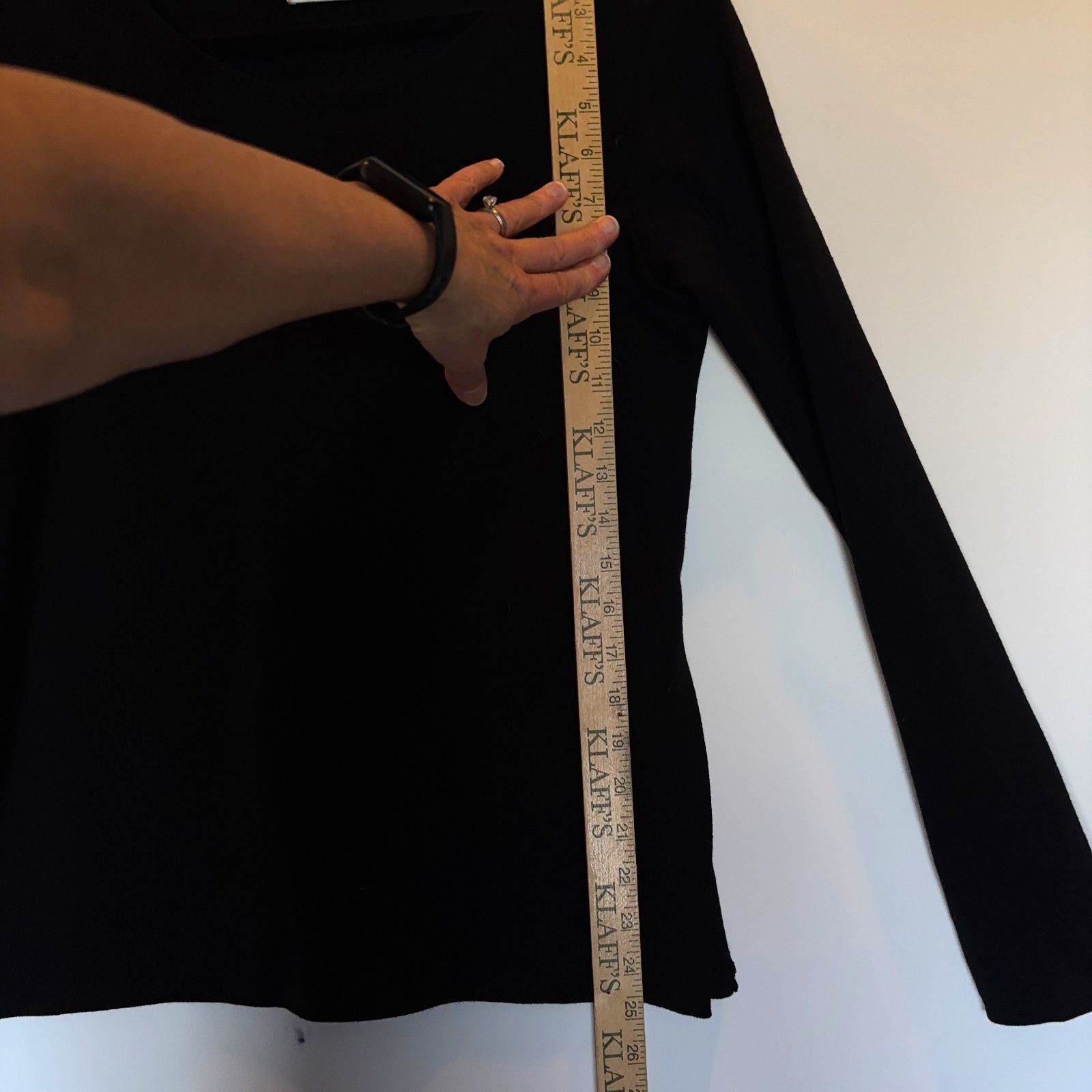 Other Vintage 1994 Jill Stuart Sample Black Ponte Knit Sweater Size S / US 4 / IT 40 - 11 Thumbnail