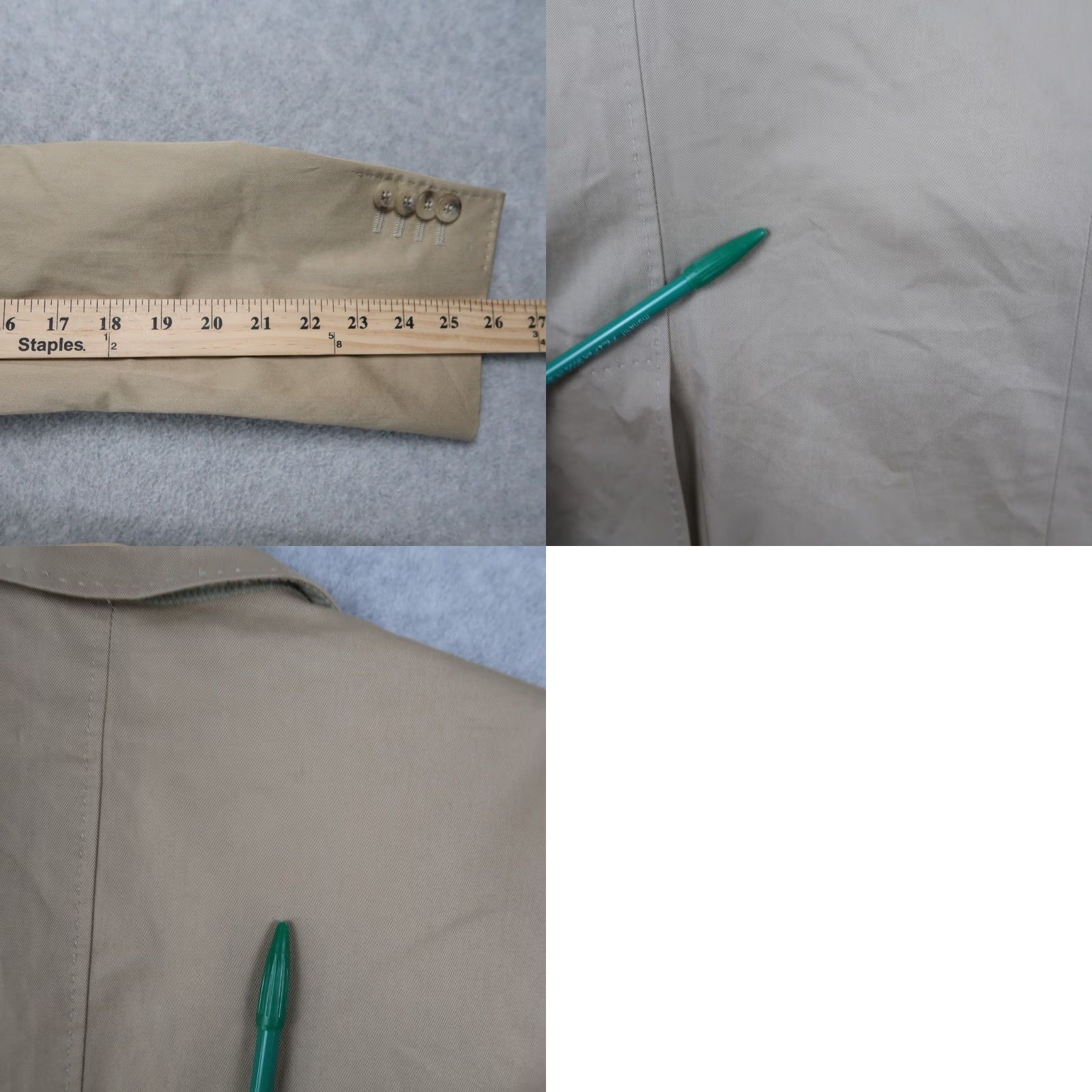 Dolce & Gabbana Dolce&Gabbana Blazer Shirt Mens Classic Cotton Tan 46 Beige Button-Front Solid Pattern Vintage? Size 46R - 10 Thumbnail
