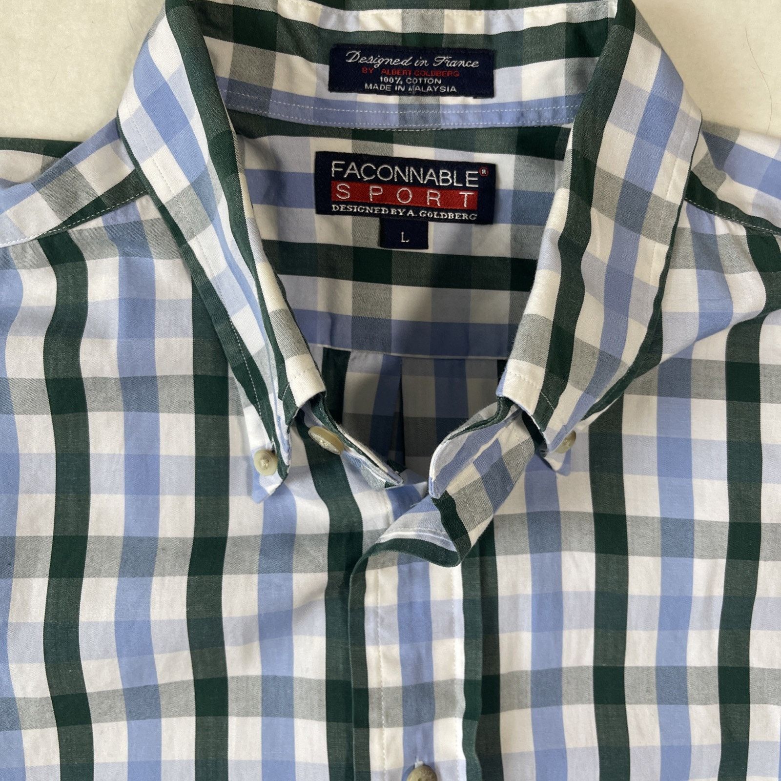 Faconnable Faconnable Men’s Classic Sport Button Front Shirt Large L/S Size US L / EU 52-54 / 3 - 3 Thumbnail