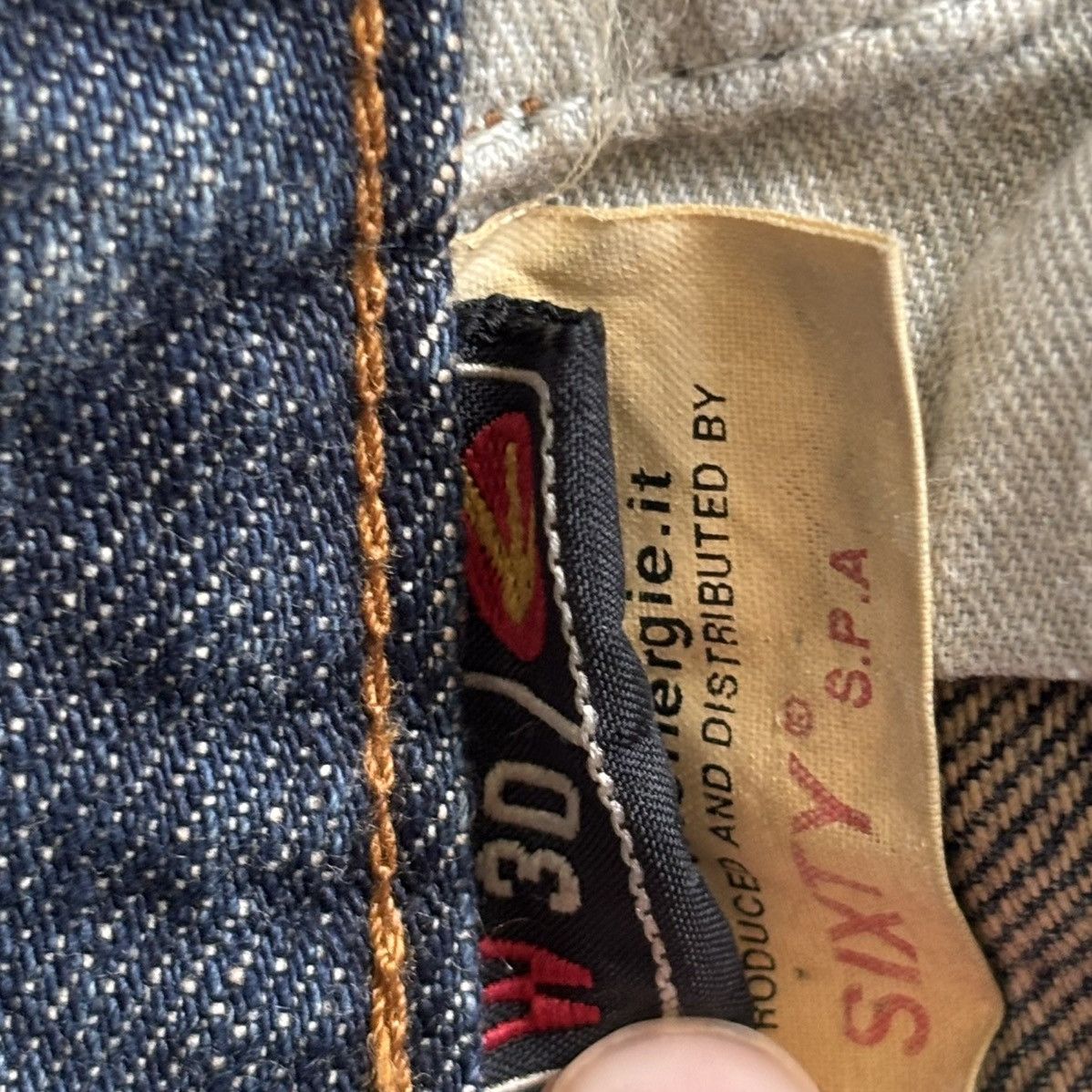 Tornado Mart Mudwash Flared Claw Mark Denim Made in Italy Brand Energie Size US 28 / EU 44 - 7 Thumbnail