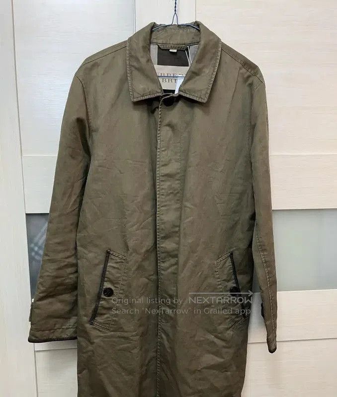 Burberry Burberry Green Cotton Mid-Length War Horse Coat. Size US M / EU 48-50 / 2 - 1 Thumbnail