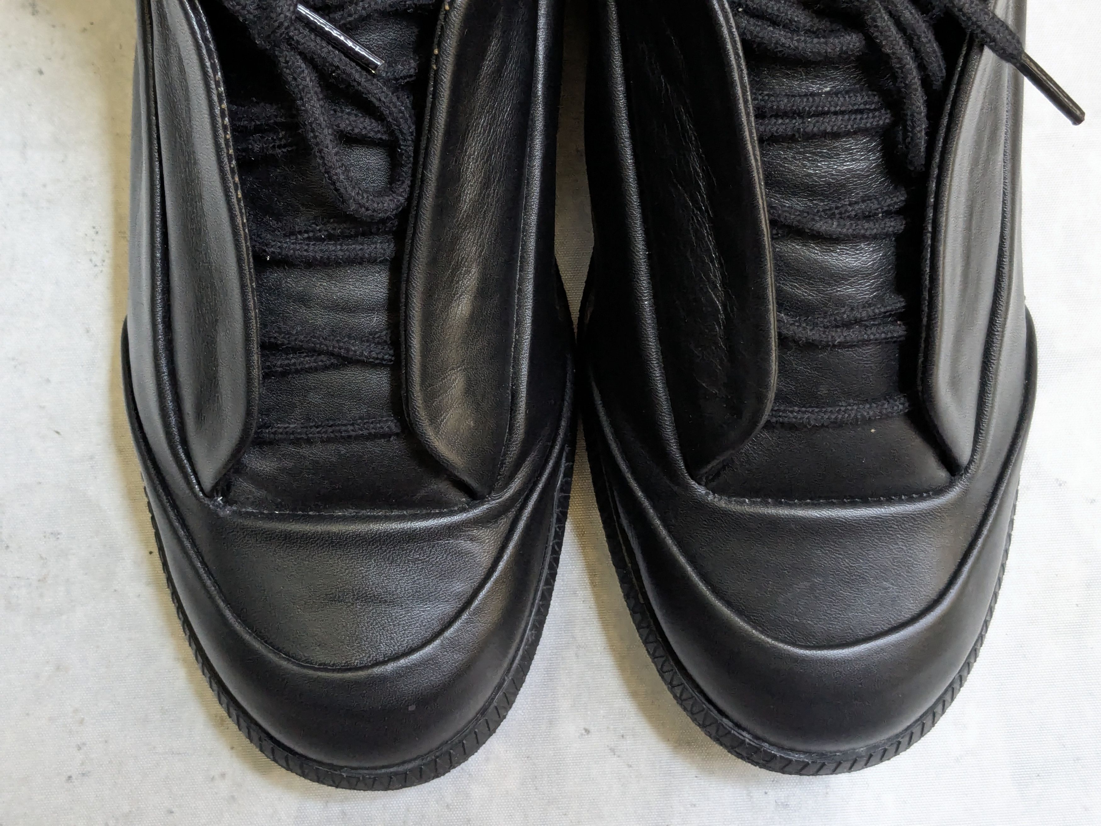 Maison Margiela Maison Margiela Future Black High Tops 10 43 Leather Size US 10 / EU 43 - 2 Thumbnail