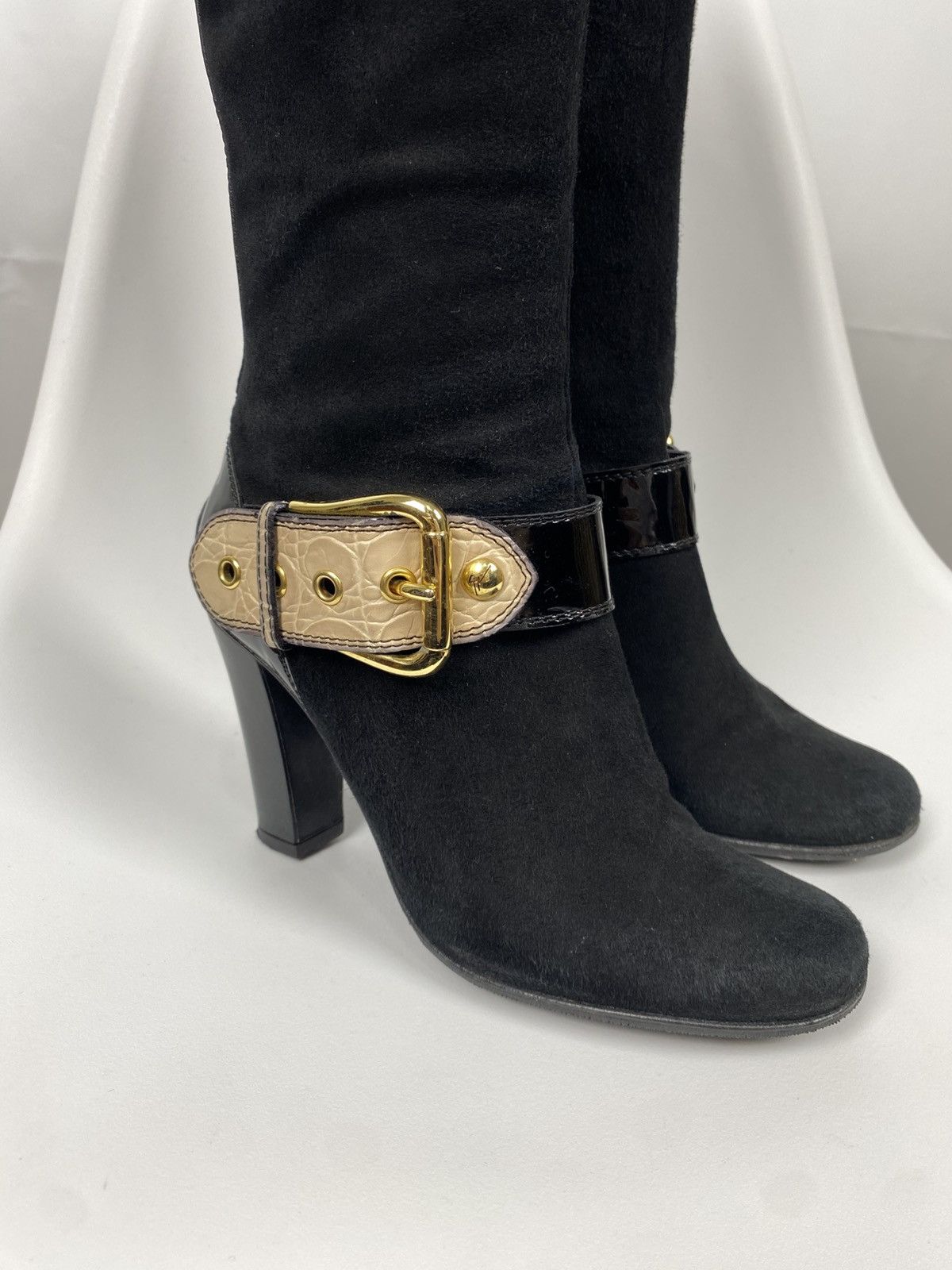 Giuseppe Zanotti Giuseppe Zanotti Suede Heel Boots size 36 Size US 6 / IT 36 - 4 Thumbnail