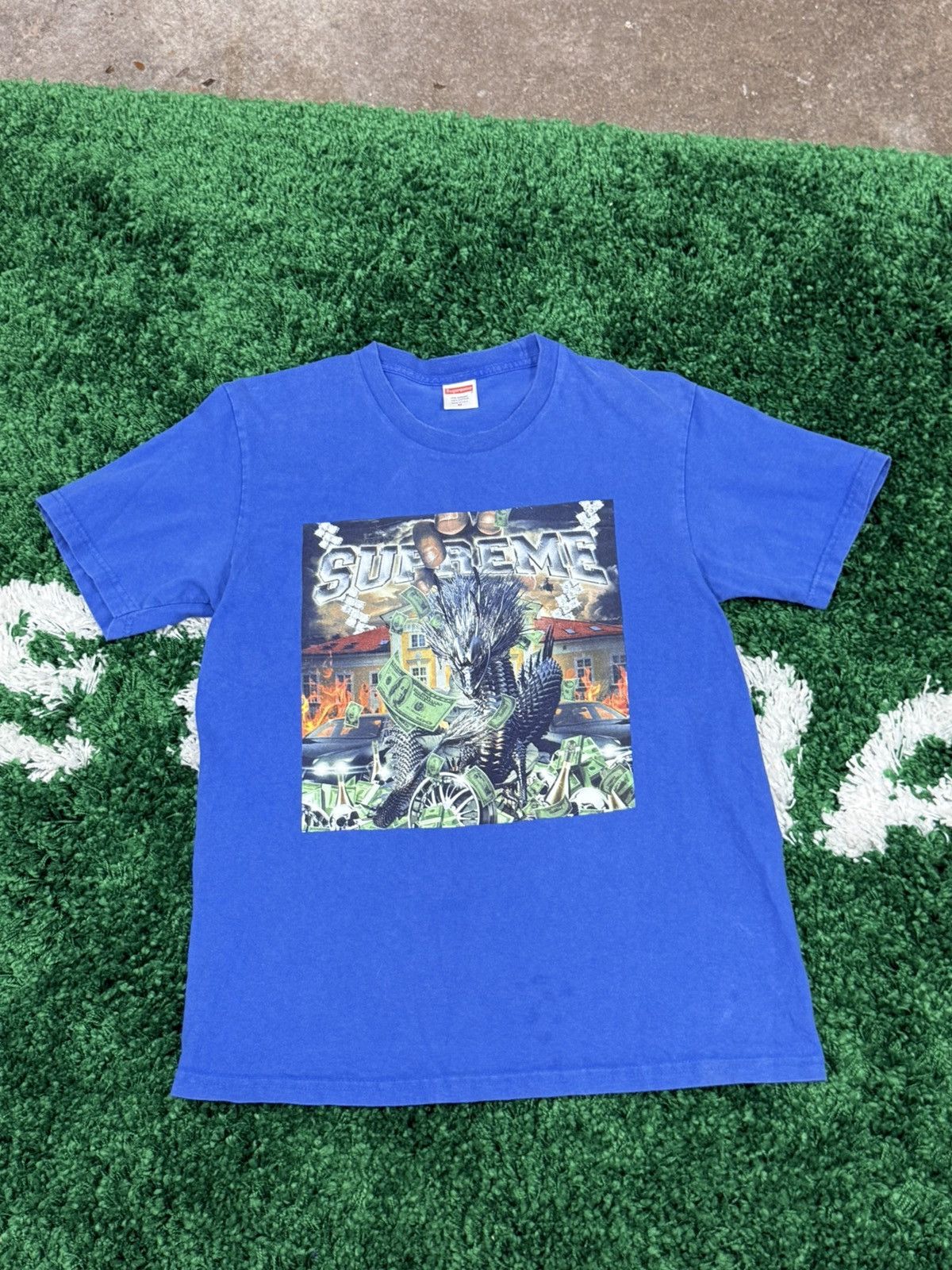 【新品未使用】SUPREME Basquiat Photo Tee Kanye着 Supreme Supreme 2013 Jean Michel Basquiat Photo Print Tee