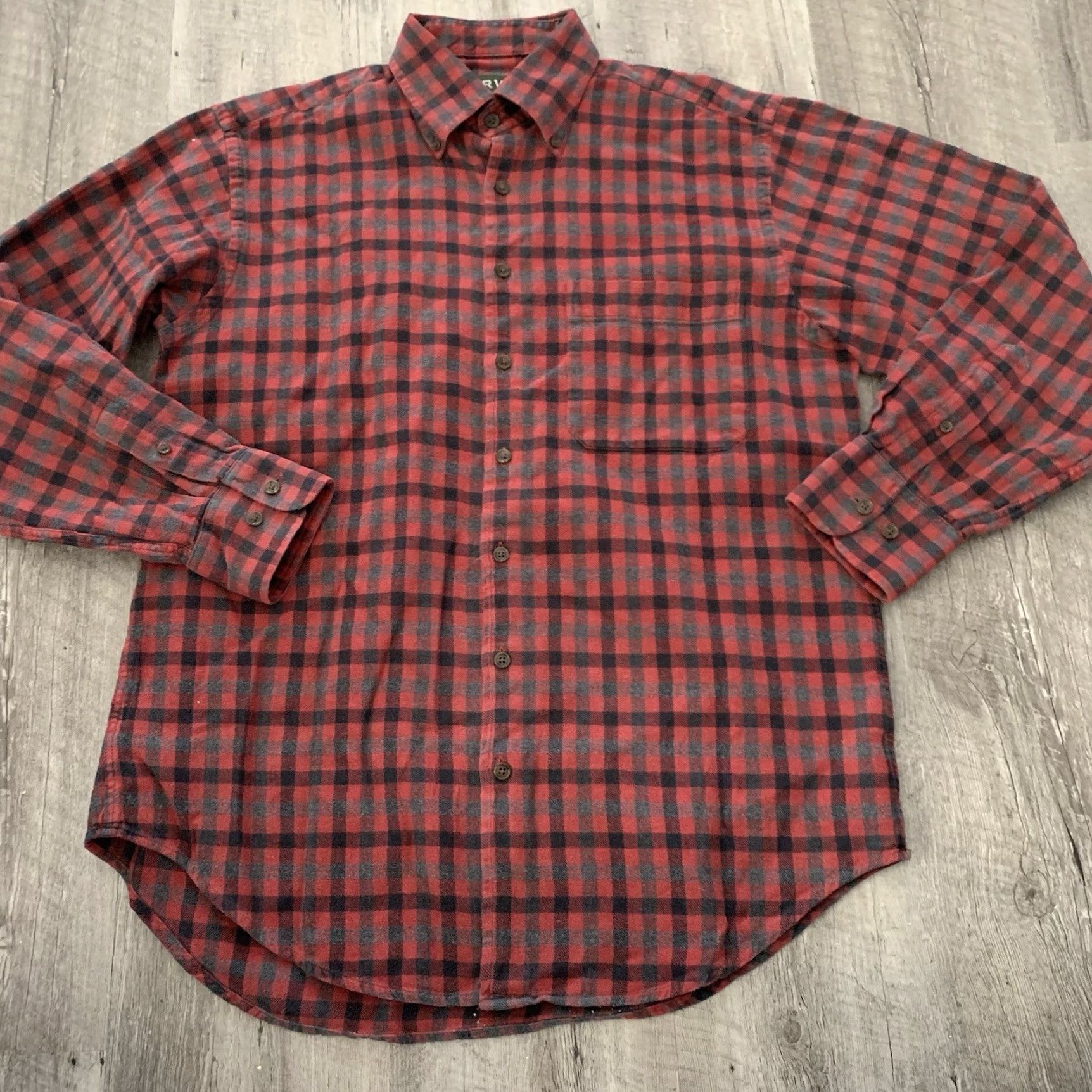 Orvis Orvis Shirt Mens M Red Gray Plaid Flannel Button-Up Cotton Long Sleeve Casual Classic Size US M / EU 48-50 / 2 - 3 Thumbnail