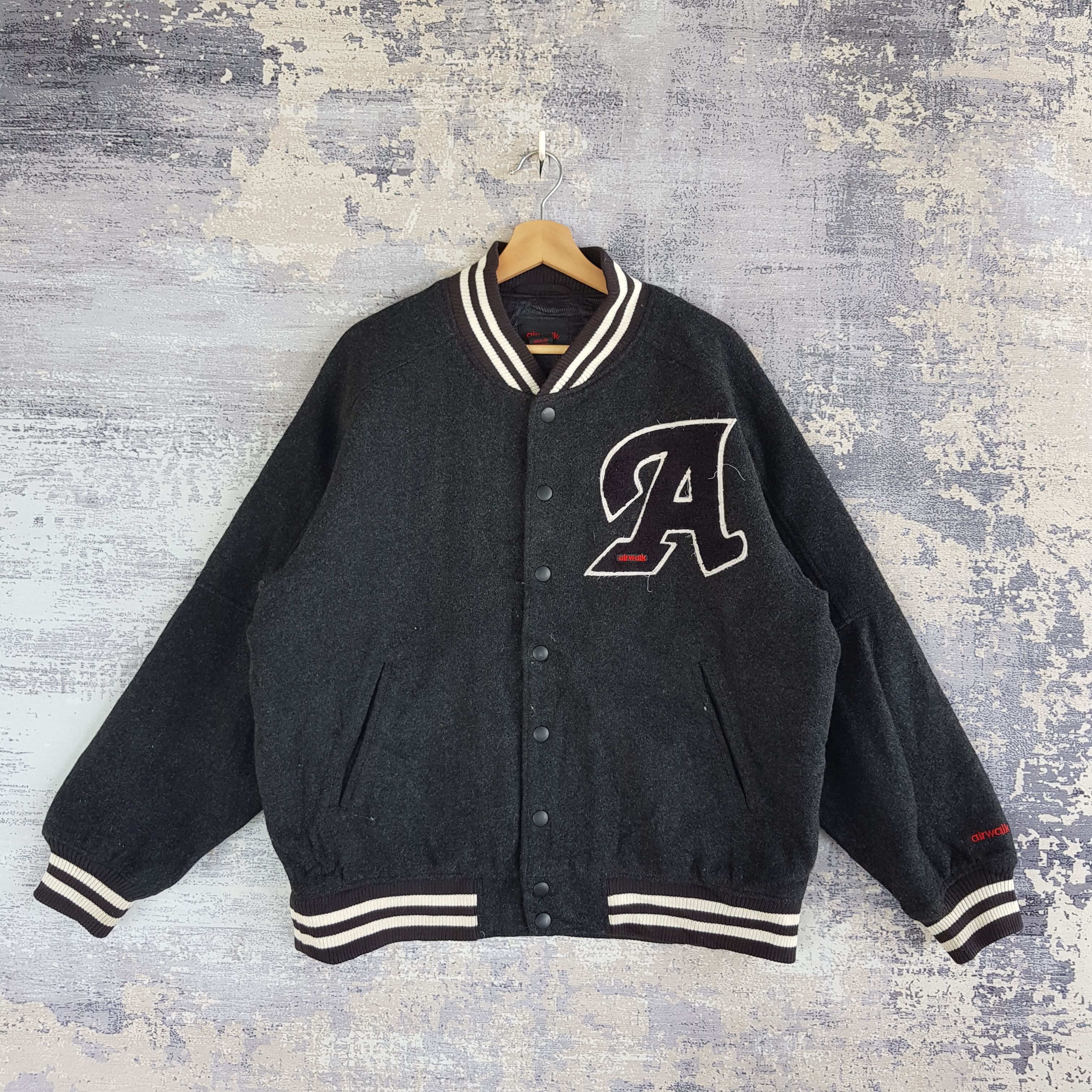 Vintage Airwalk Varsity Jacket Letterman Wool Jacket