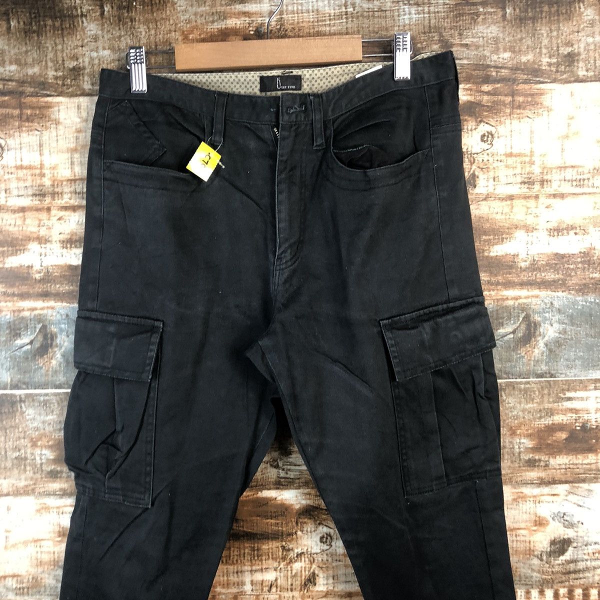 Japanese Brand DL Zip Five Dark Blue Cargo Multipocket Pants #C701 Size US 30 / EU 46 - 4 Thumbnail