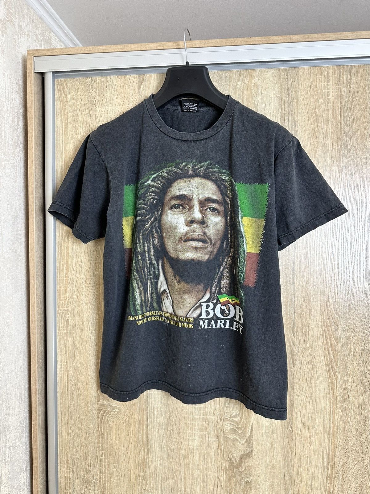 Bob Marley 🔥 BOB MARLEY Vintage 2000s Double Sided Jamaica T Shirt Size US L / EU 52-54 / 3 - 1 Thumbnail
