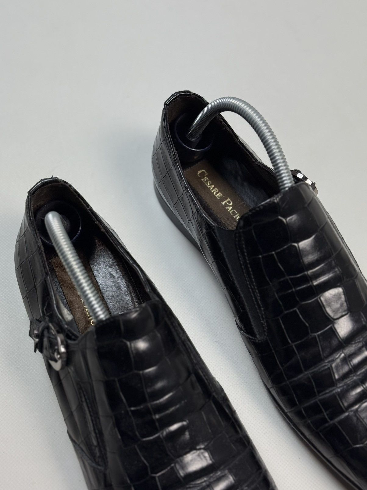 Other Cesare Paciotti Crocodile Leather Monk Strap Dress Shoes Size US 9 / EU 42 - 3 Thumbnail