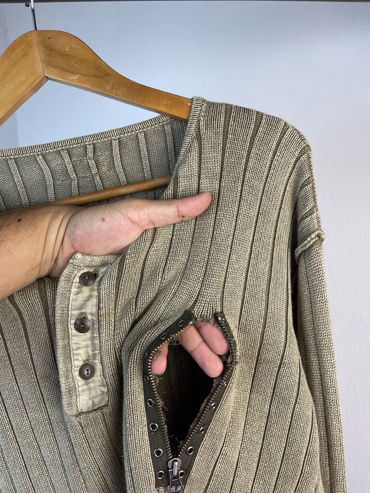 If Six Was Nine Japanese brand Zip Patch Knit . Size US L / EU 52-54 / 3 - 11 Thumbnail