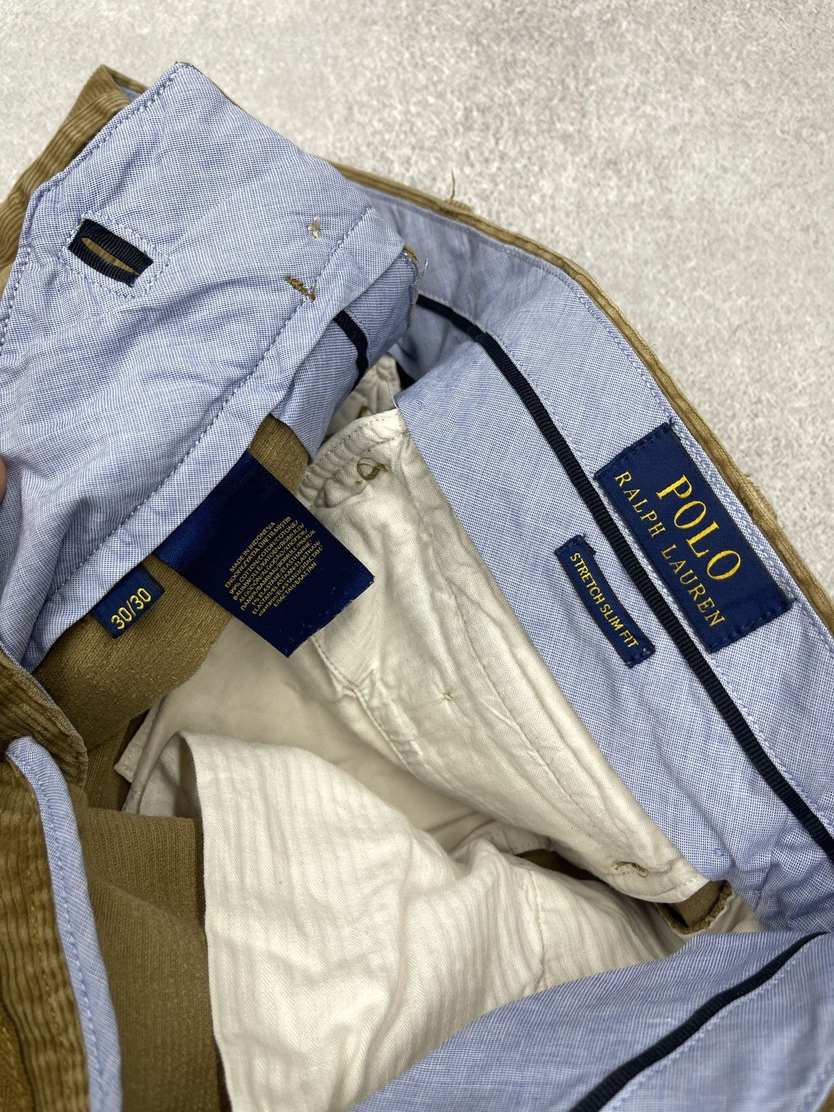Polo Ralph Lauren Mens Polo Ralph Lauren Corduroy Pants Brown Y2K Rugby Size US 30 / EU 46 - 10 Thumbnail