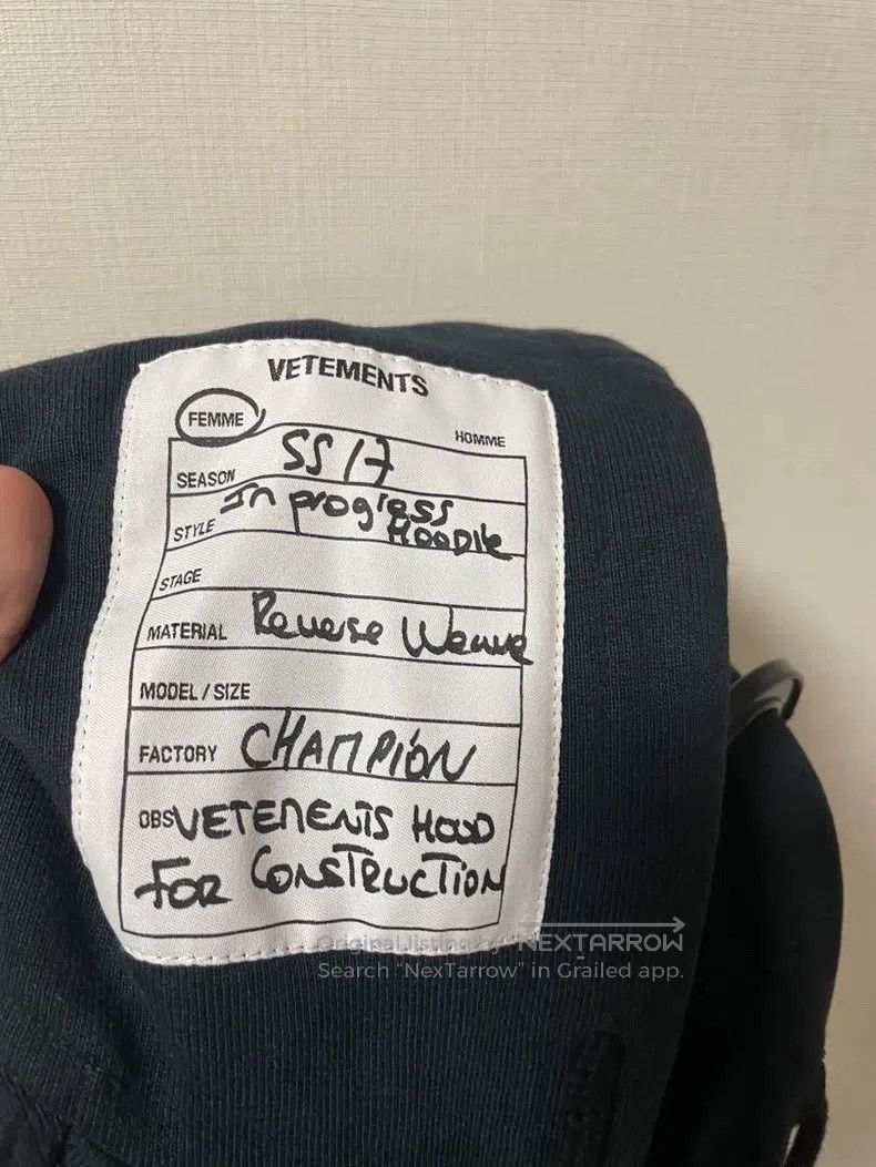 Vetements Vetements Hooded Sweatshirt Size US S / EU 44-46 / 1 - 4 Thumbnail