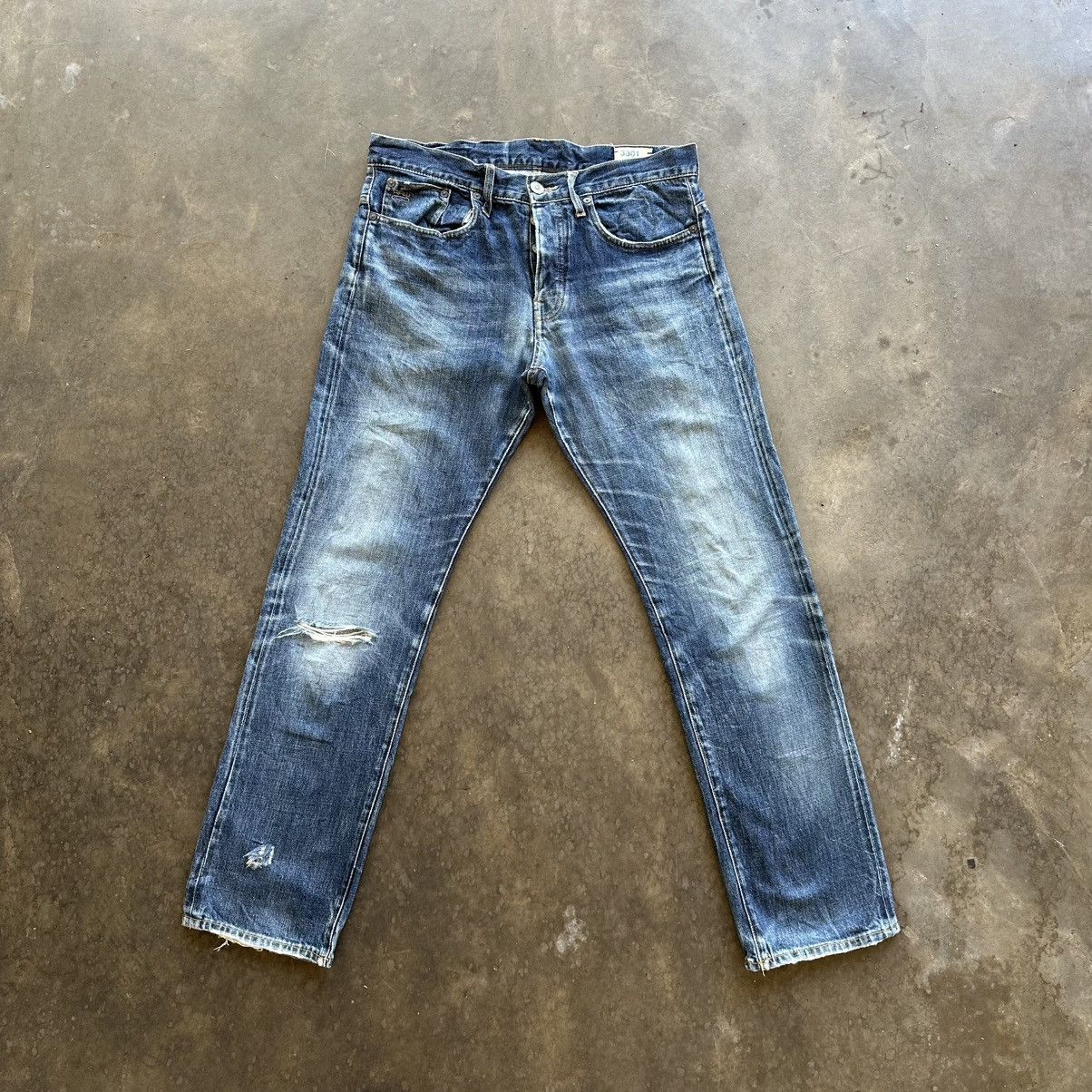Japanese Brand Vintage G-Star Raw Faded Denim Jean Pant W33 Size US 33 - 1 Thumbnail