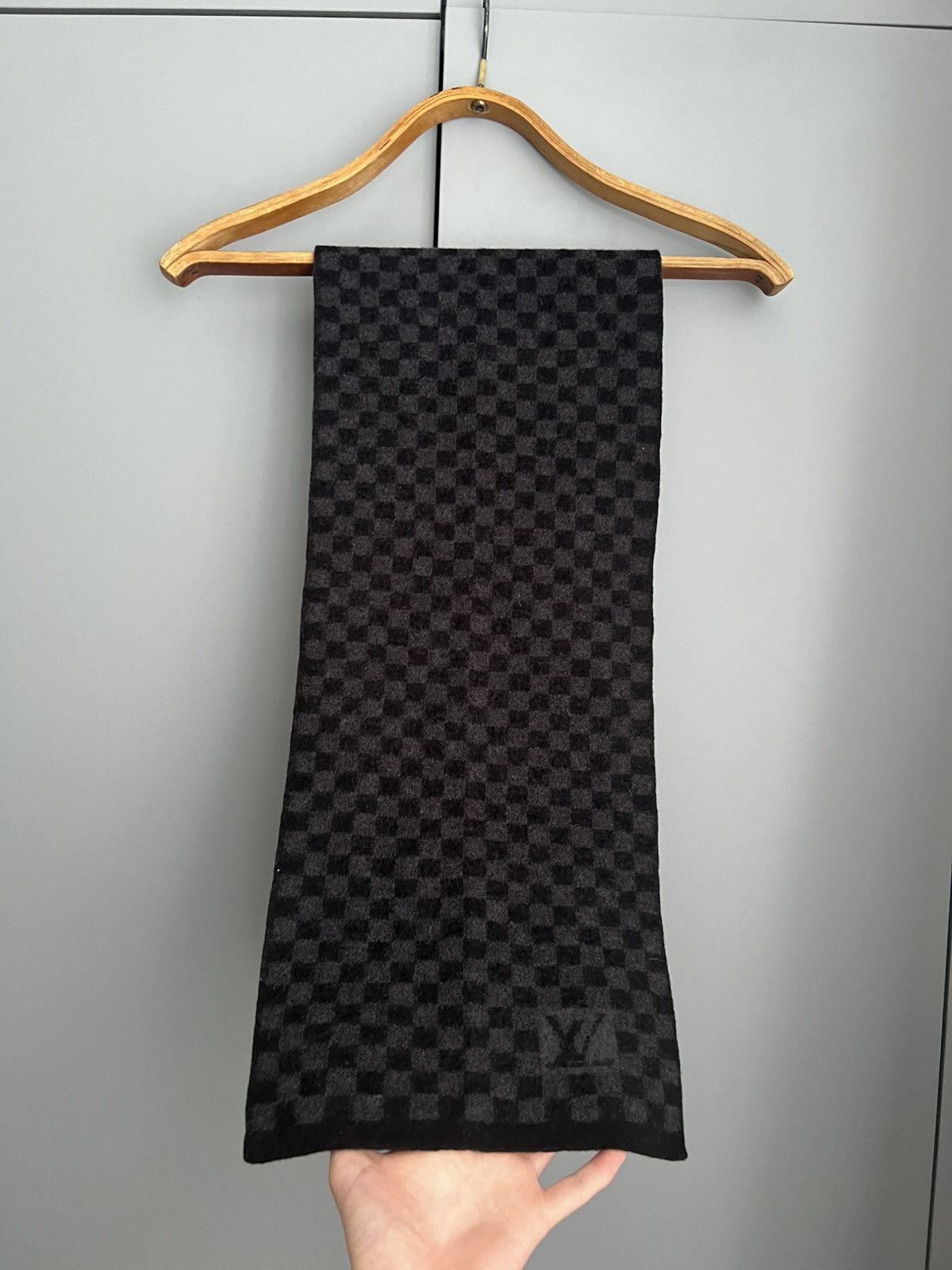 Louis Vuitton Louis Vuitton vintage monogram wool scarf Size ONE SIZE - 3 Thumbnail