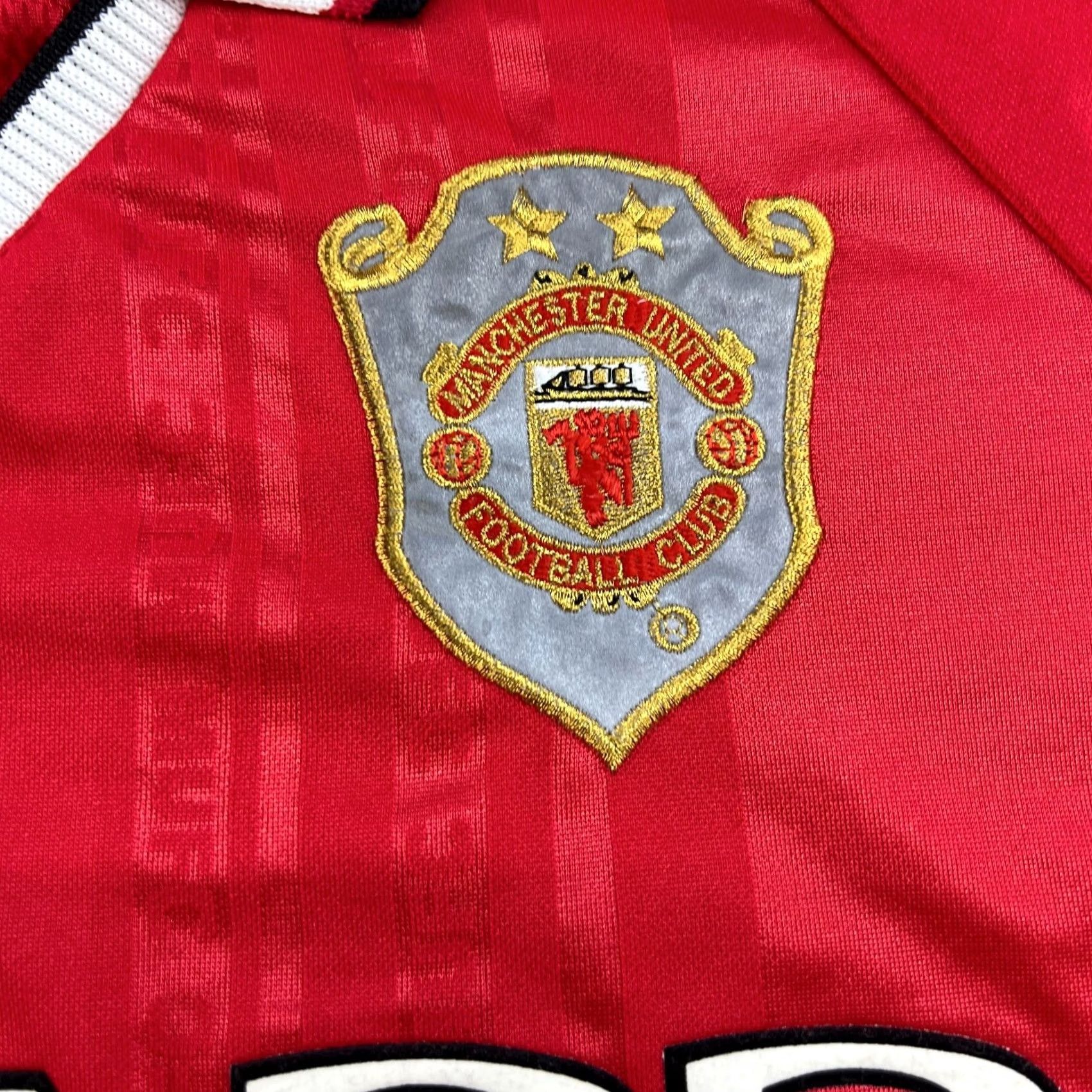 Umbro VINTAGE Umbro Manchester United 1999 1997 2000 Home Football Jersey Mens XL Red Short Sleeve Pullover T-Shirt Athletic Quick Dry Size US XL / EU 56 / 4 - 7 Thumbnail
