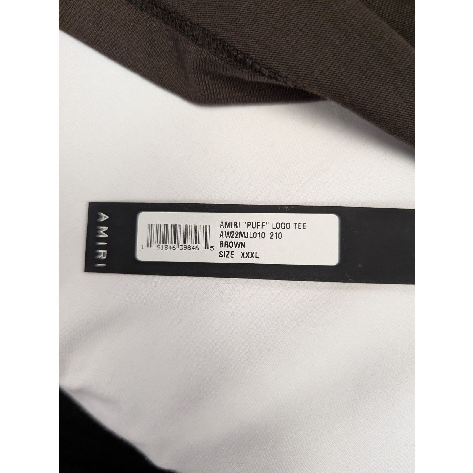 Amiri o1rshd1 " Puff " Logo Tee T-Shirt in Brown Size US XXL / EU 58 / 5 - 13 Thumbnail