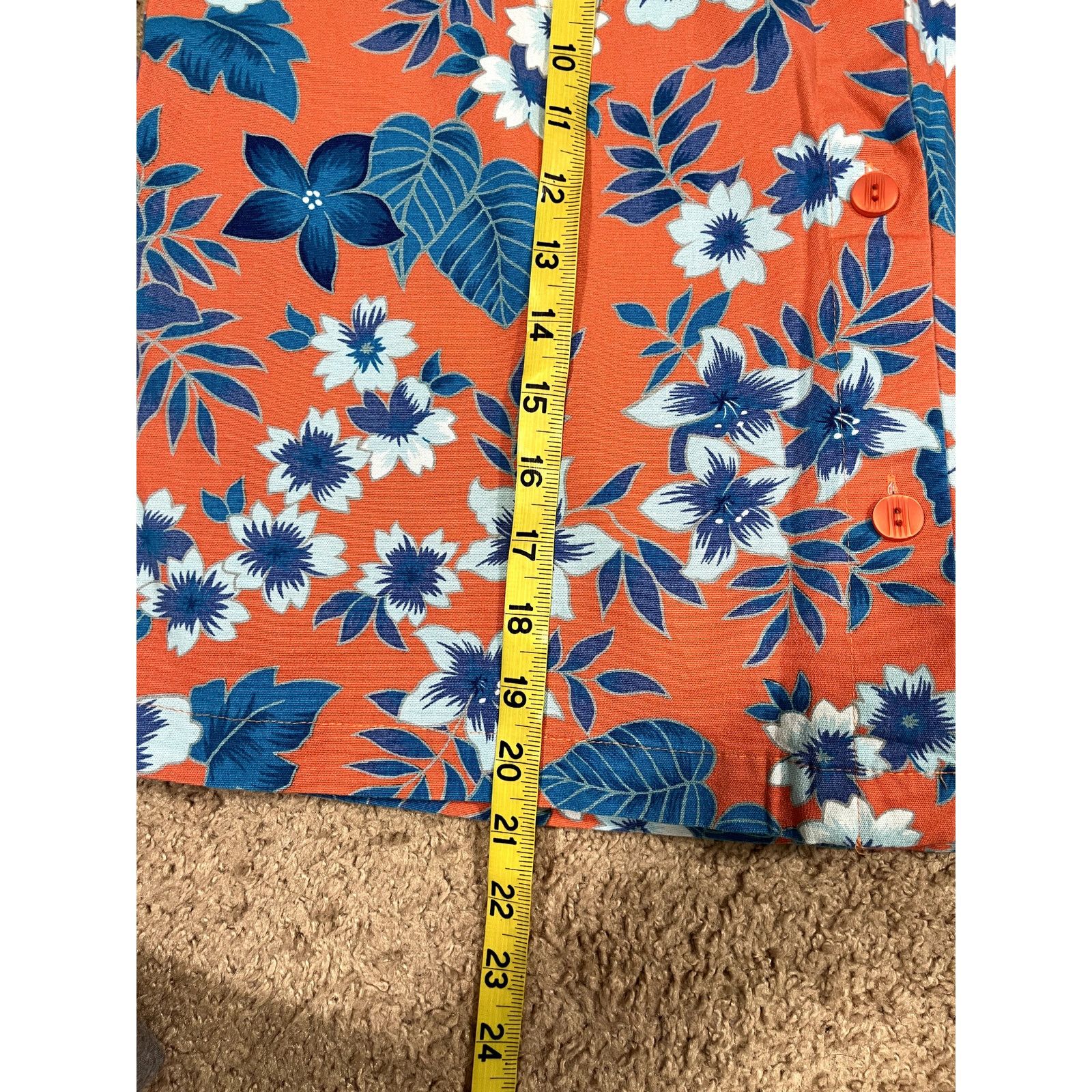 Vintage Vintage Women's Floral Sag Harbor Orange Skort 12 Size 34" / US 12 / IT 48 - 5 Thumbnail