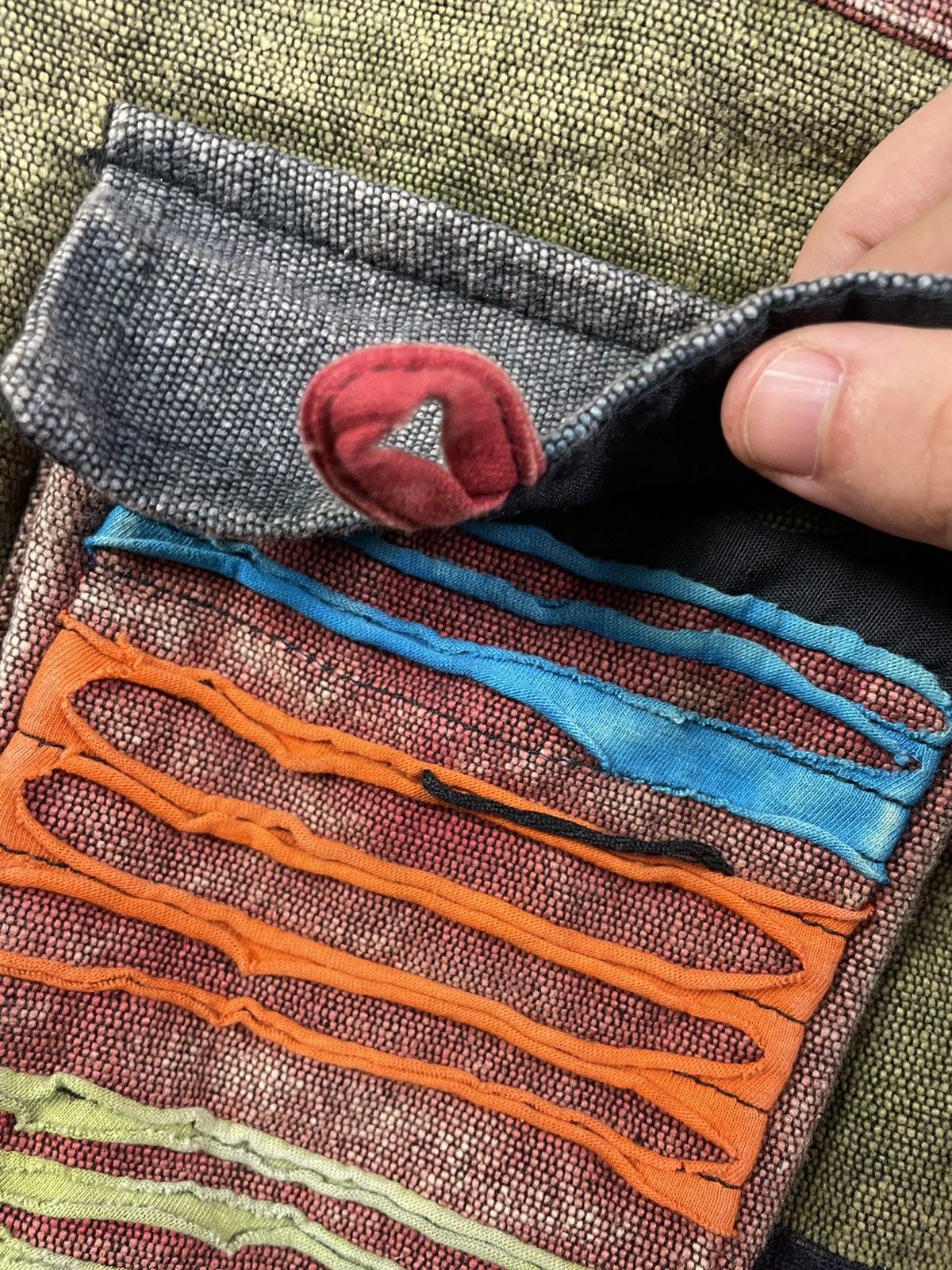 Vintage Vintage Shoulders Bag Avangard 90s Hippie Peace ☮️ Streetwear Size ONE SIZE - 6 Thumbnail