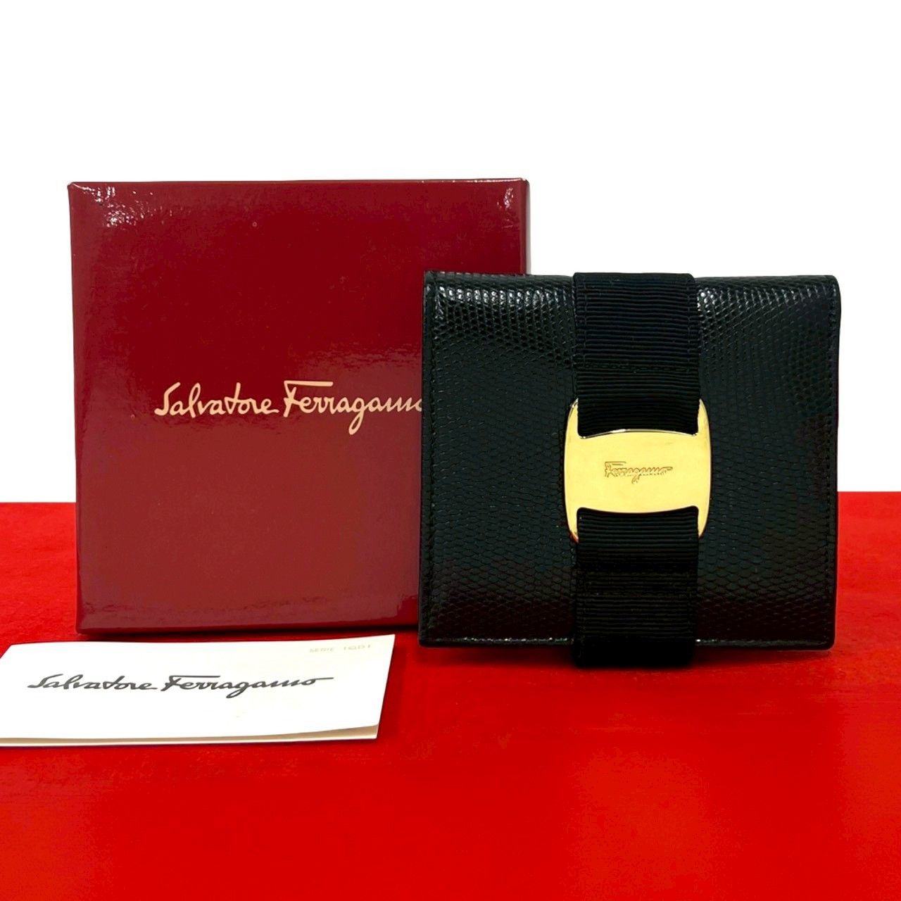 Salvatore Ferragamo Salvatore Ferragamo Salvatore Ferragamo Leather Wallet Leather Short Wallet DUTY FREE for USA Size ONE SIZE - 1 Thumbnail