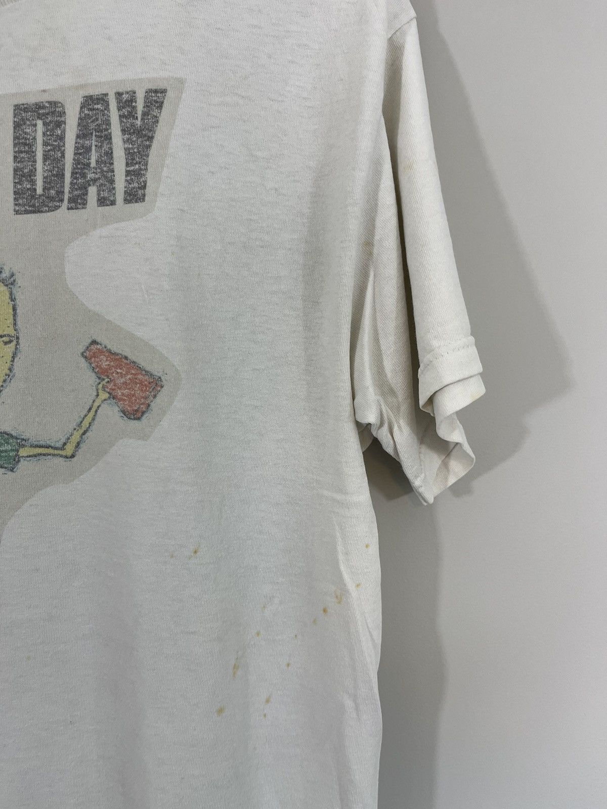 Band Tees Thrashed GREEN DAY Distressed Faded 90s Y2K Band Tee Size US L / EU 52-54 / 3 - 5 Thumbnail