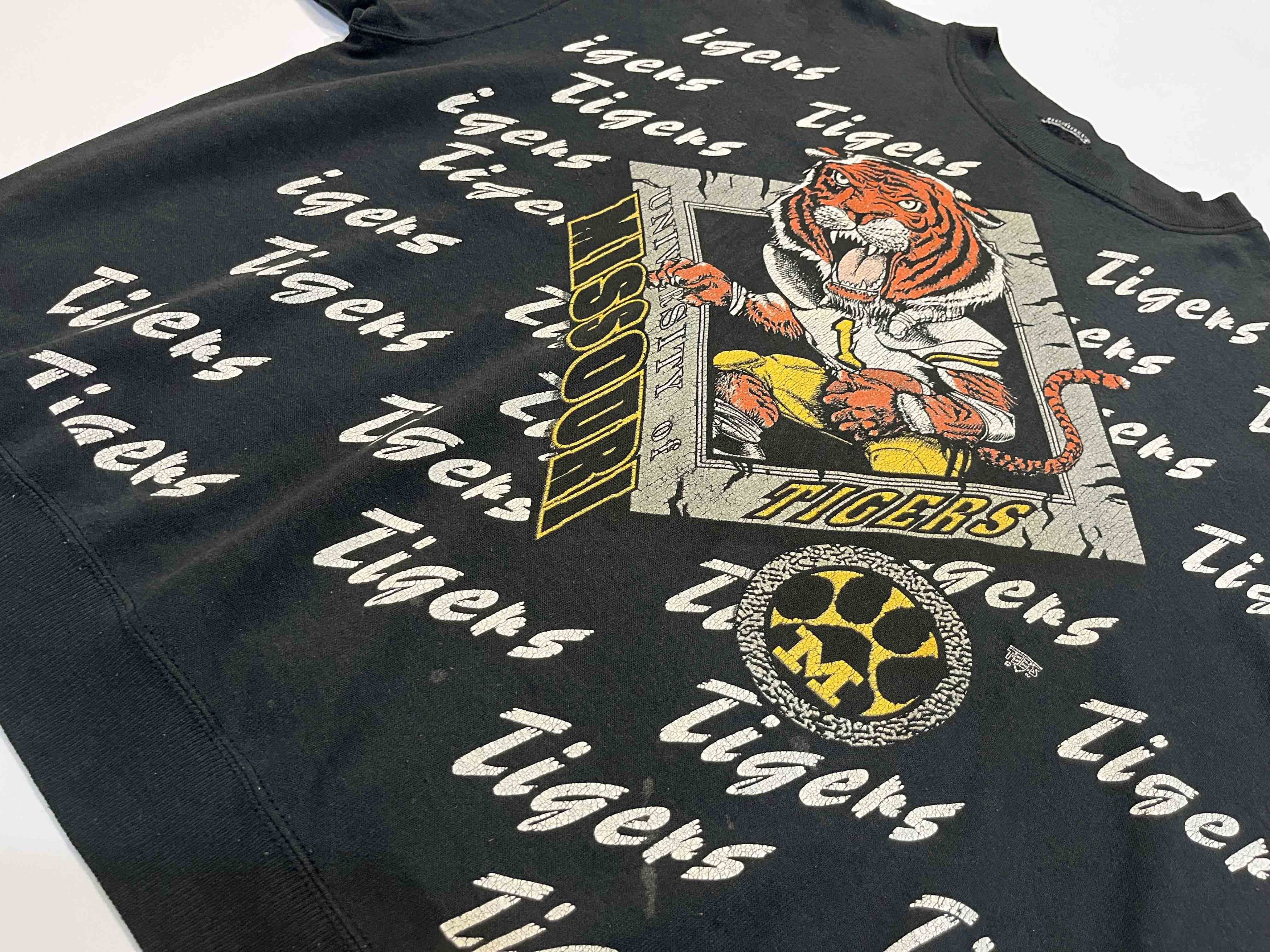 NCAA × Vintage Vintage Tee's Unlimited Missouri Tigers Crewneck Sweatshirt Size US XL / EU 56 / 4 - 6 Thumbnail