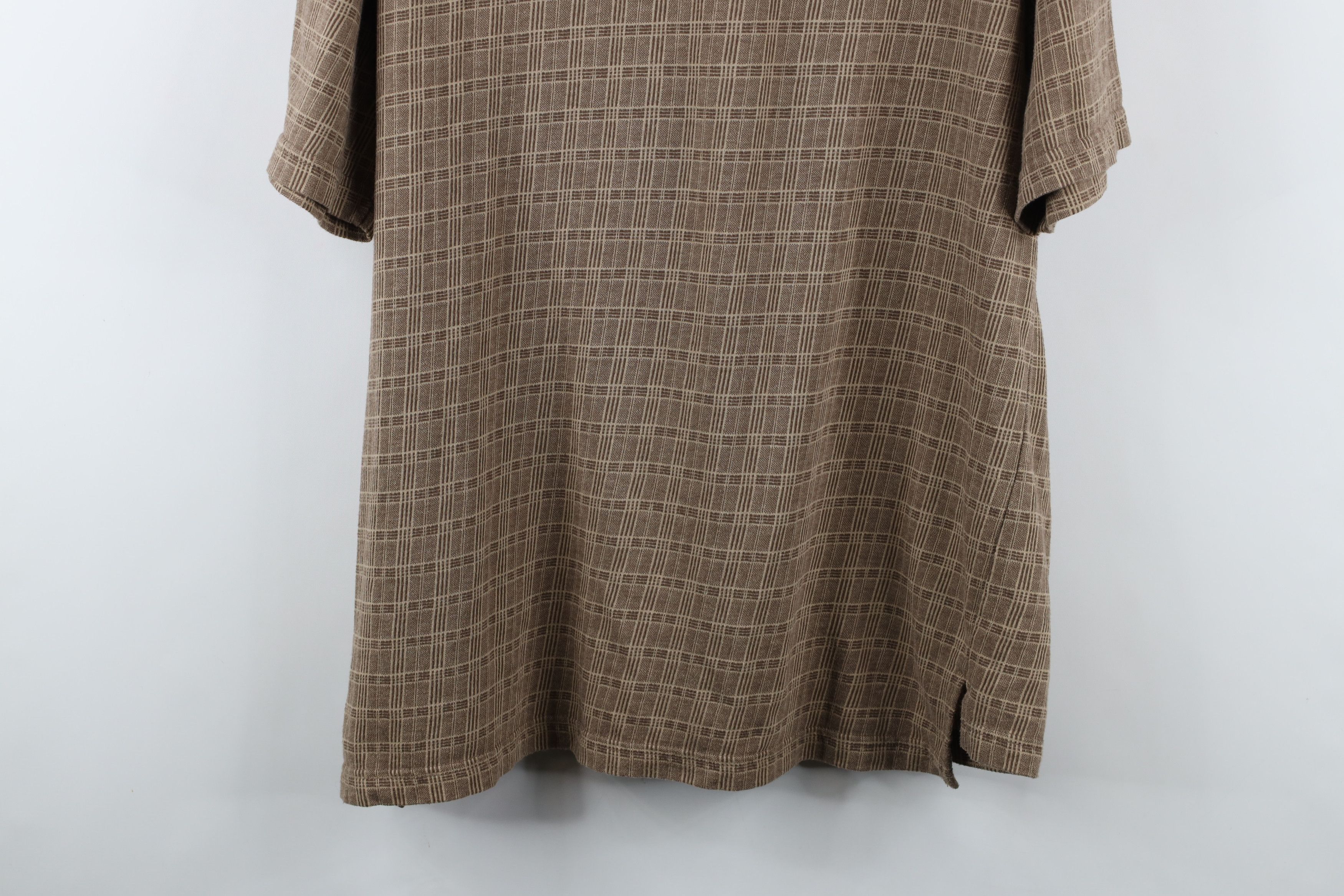 Vintage Vintage 90s Streetwear Knit Collared Golf Polo Shirt Brown Size US L / EU 52-54 / 3 - 10 Thumbnail