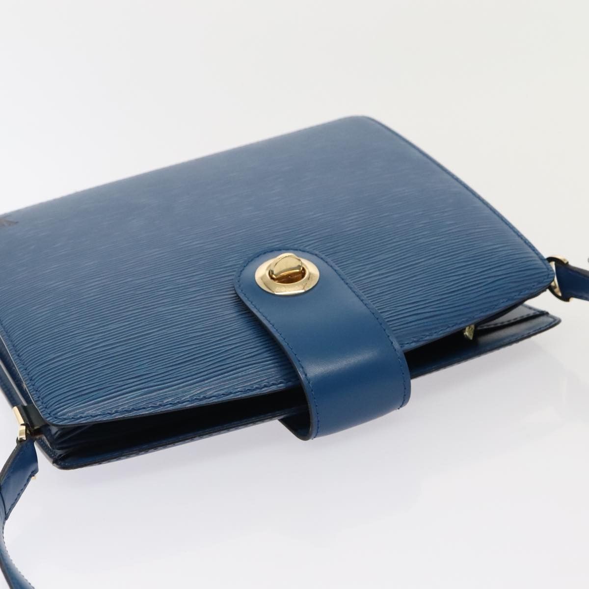 Louis Vuitton LOUIS VUITTON Epi Capuchin Shoulder Bag Blue M52345 Size ONE SIZE - 6 Thumbnail