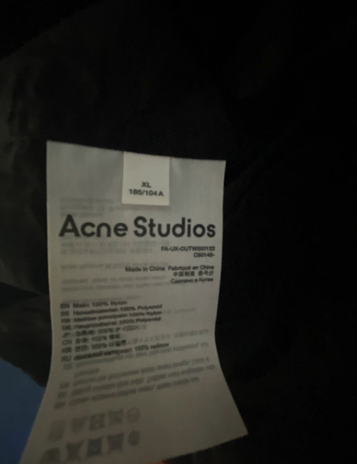 Acne Studios Acne Studios Jacket Size XL Size US XL / EU 56 / 4 - 5 Thumbnail