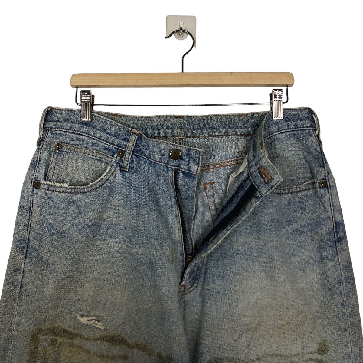 Japanese Brand 🔥True Vintage 70’s Wrangler Distressed Denim Jeans Size US 34 / EU 50 - 11 Thumbnail