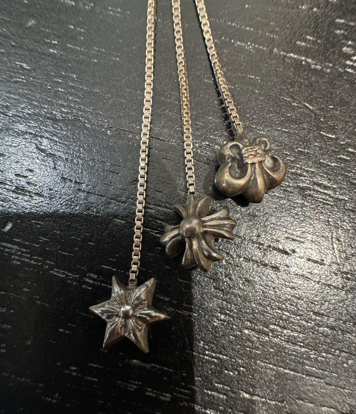 Chrome Hearts Chrome Hearts Triple-Fleur Earrings Size ONE SIZE - 2 Thumbnail